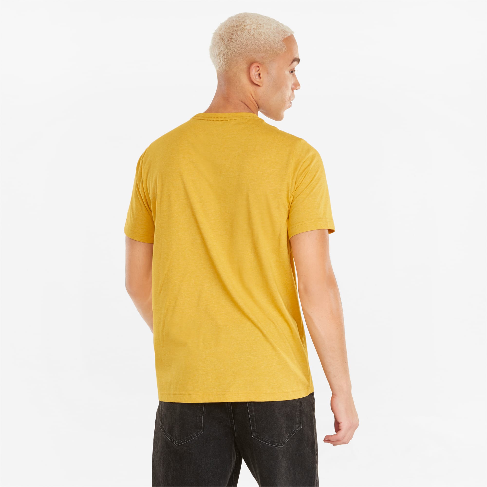 Essentials Heather Tee Men, Mineral Yellow, large