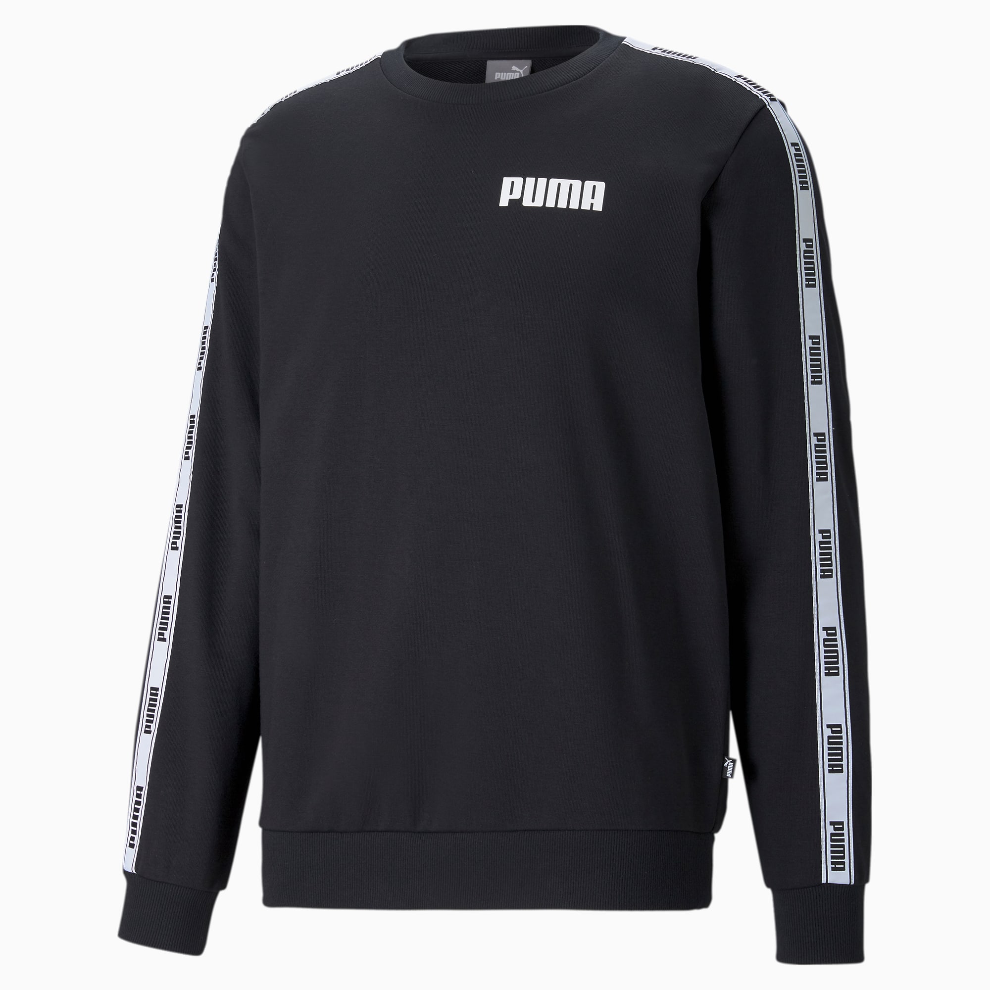 Puma taped hoodie in black