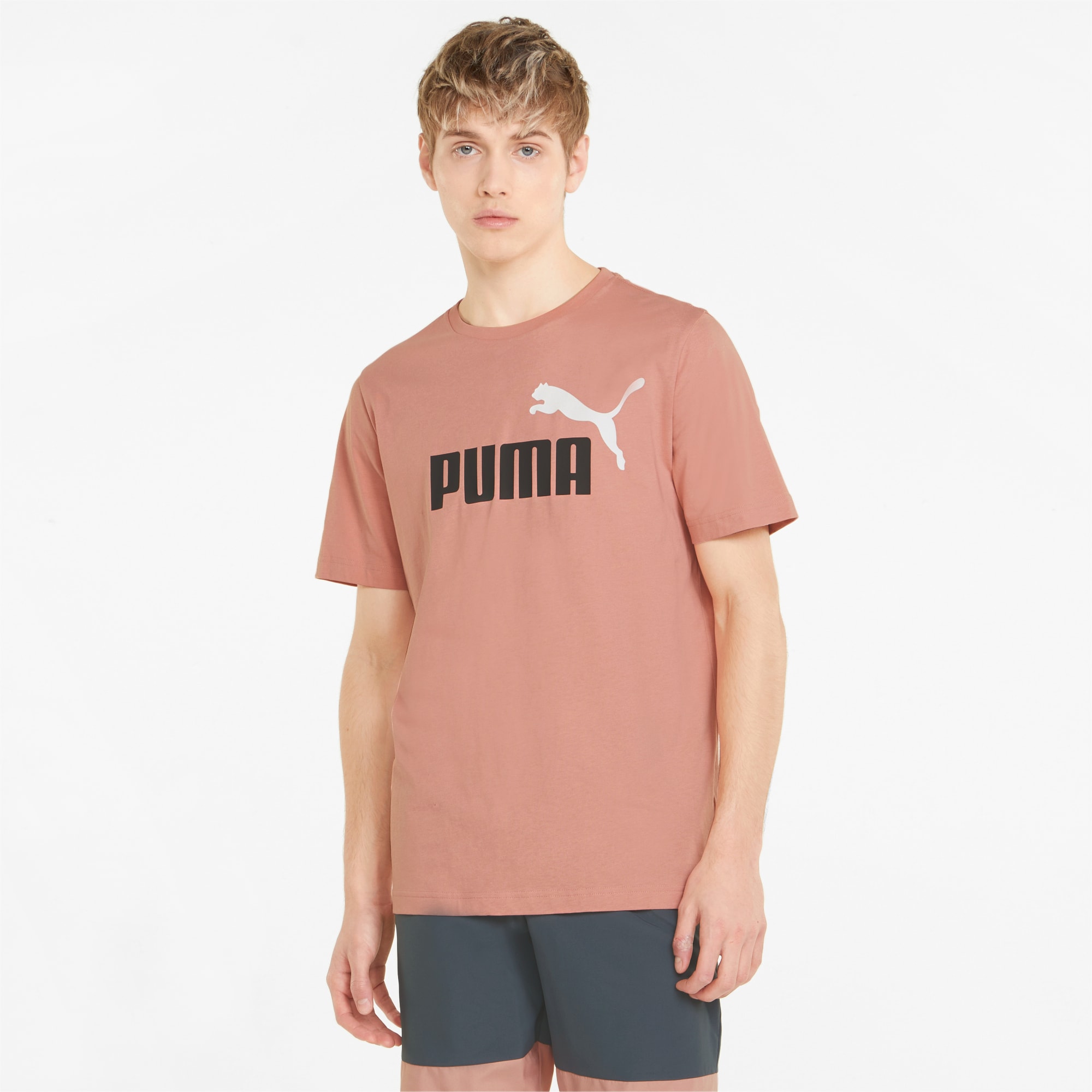 Essentials+ 2 Colour Logo Tee Men, Rosette, large-SEA