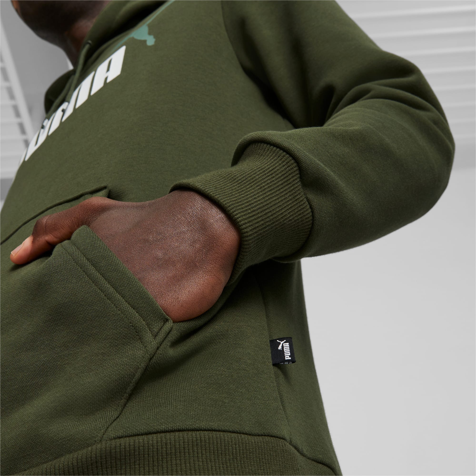 Essentials+ Two-Tone Big Logo Men's Hoodie | PUMA