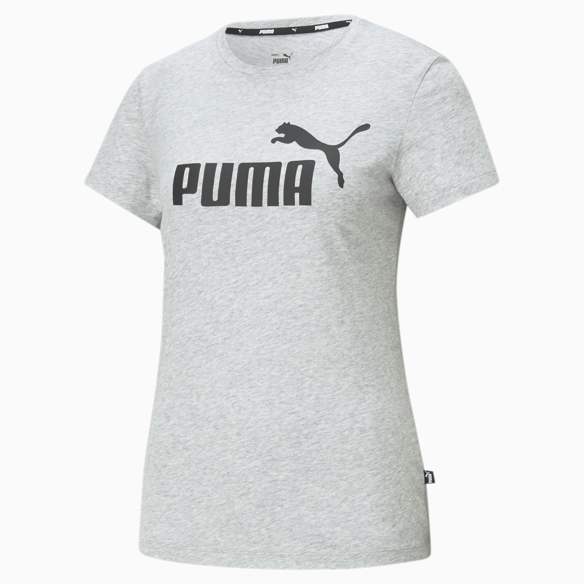 PUMA Women's Essentials Logo Crew Fleece Dress, Light Gray Heather
