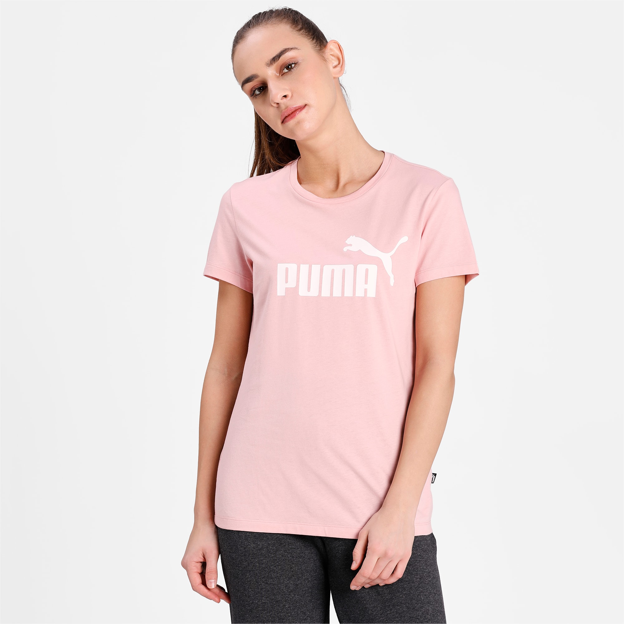 Essentials Logo Regular Fit Women's T-shirt | PUMA
