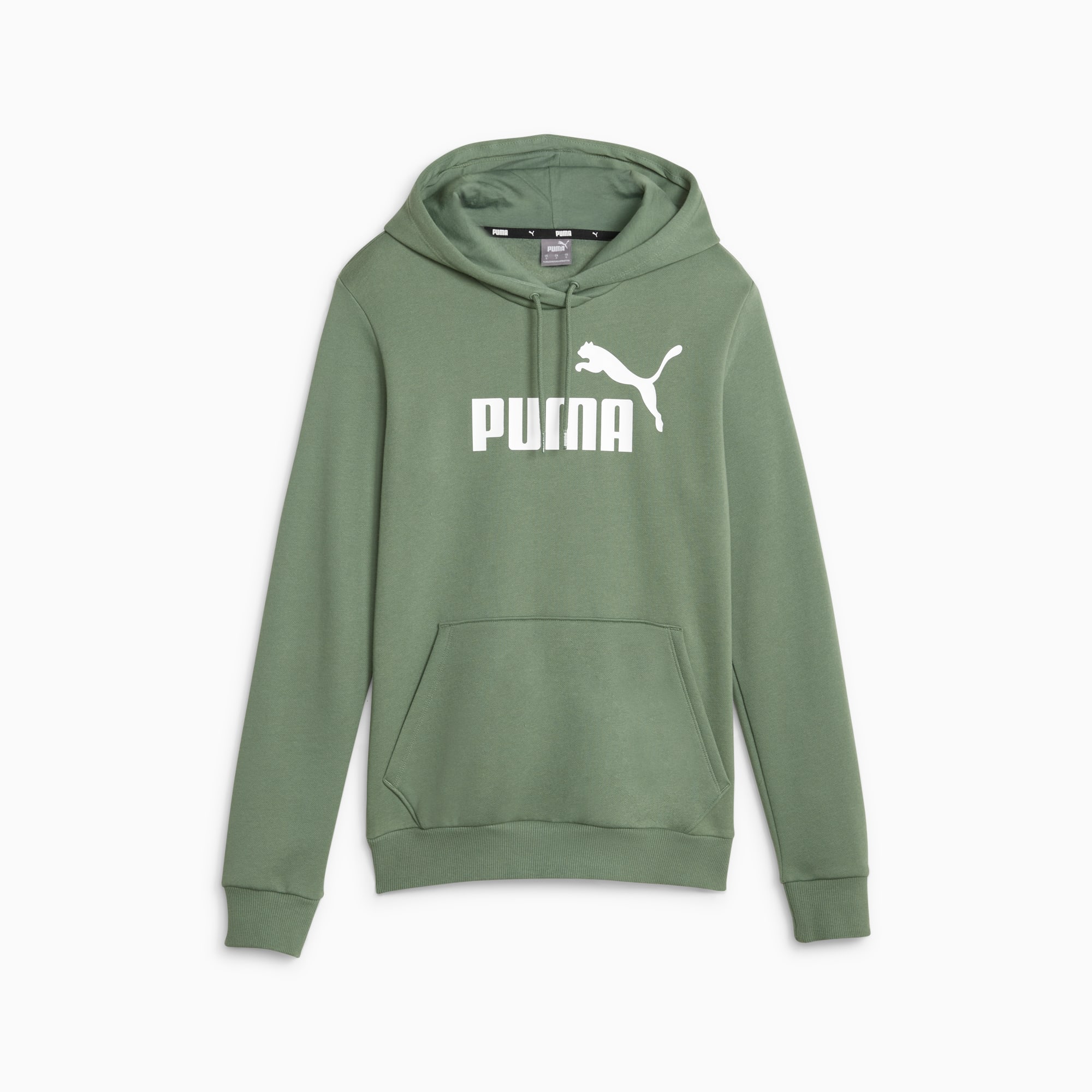 Olive green puma hoodie womens top