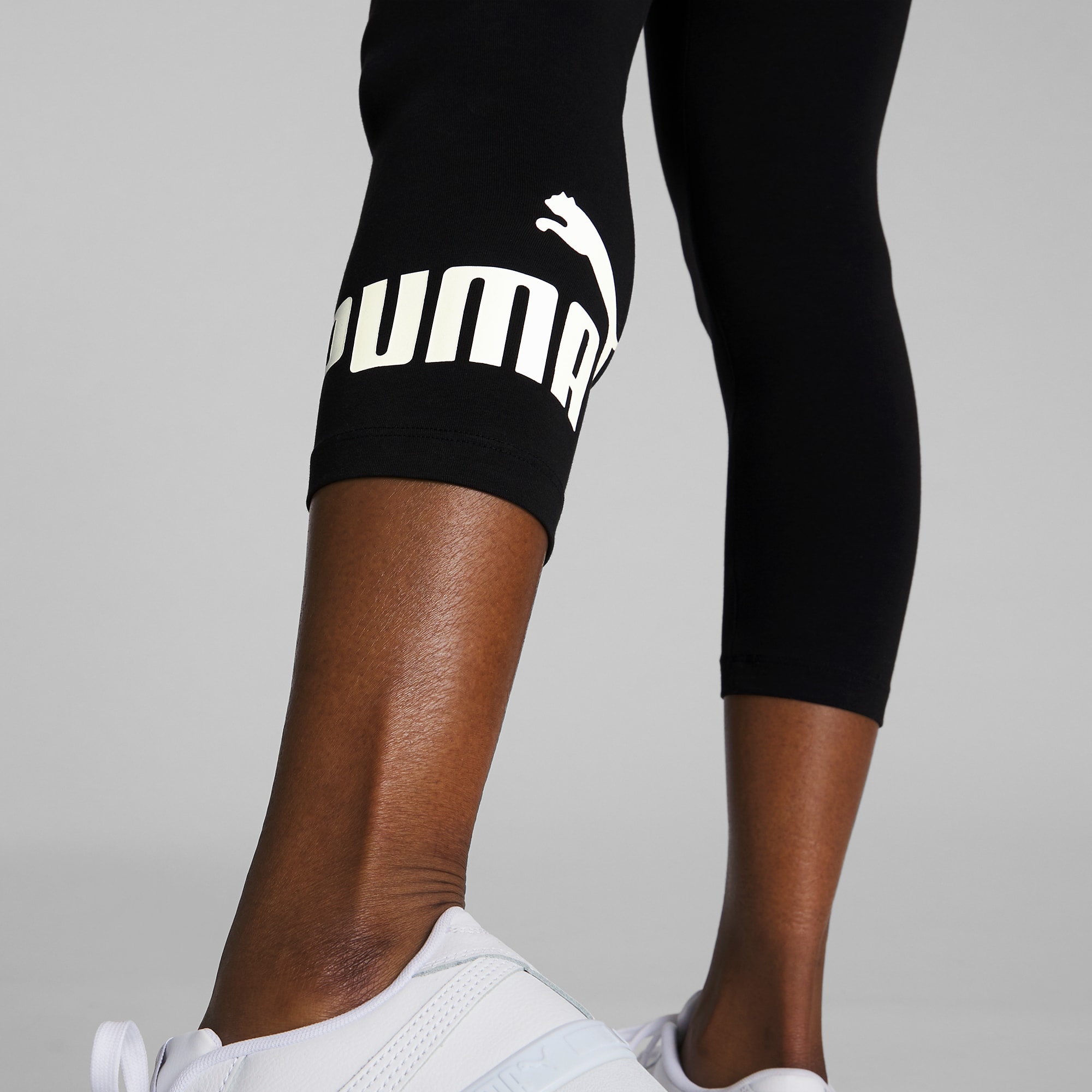 Leggings Puma De Entrenamiento Con Logotipo Para Mujer Fit 523849 33 negra  y Verde Fluor