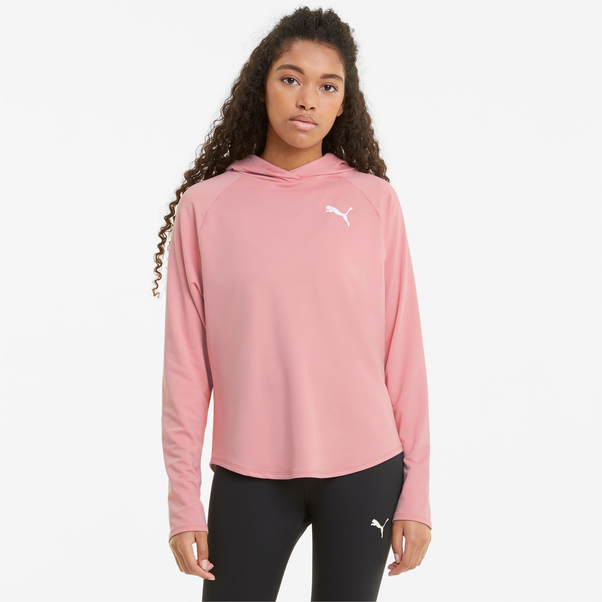 Pink puma hoodie womens online