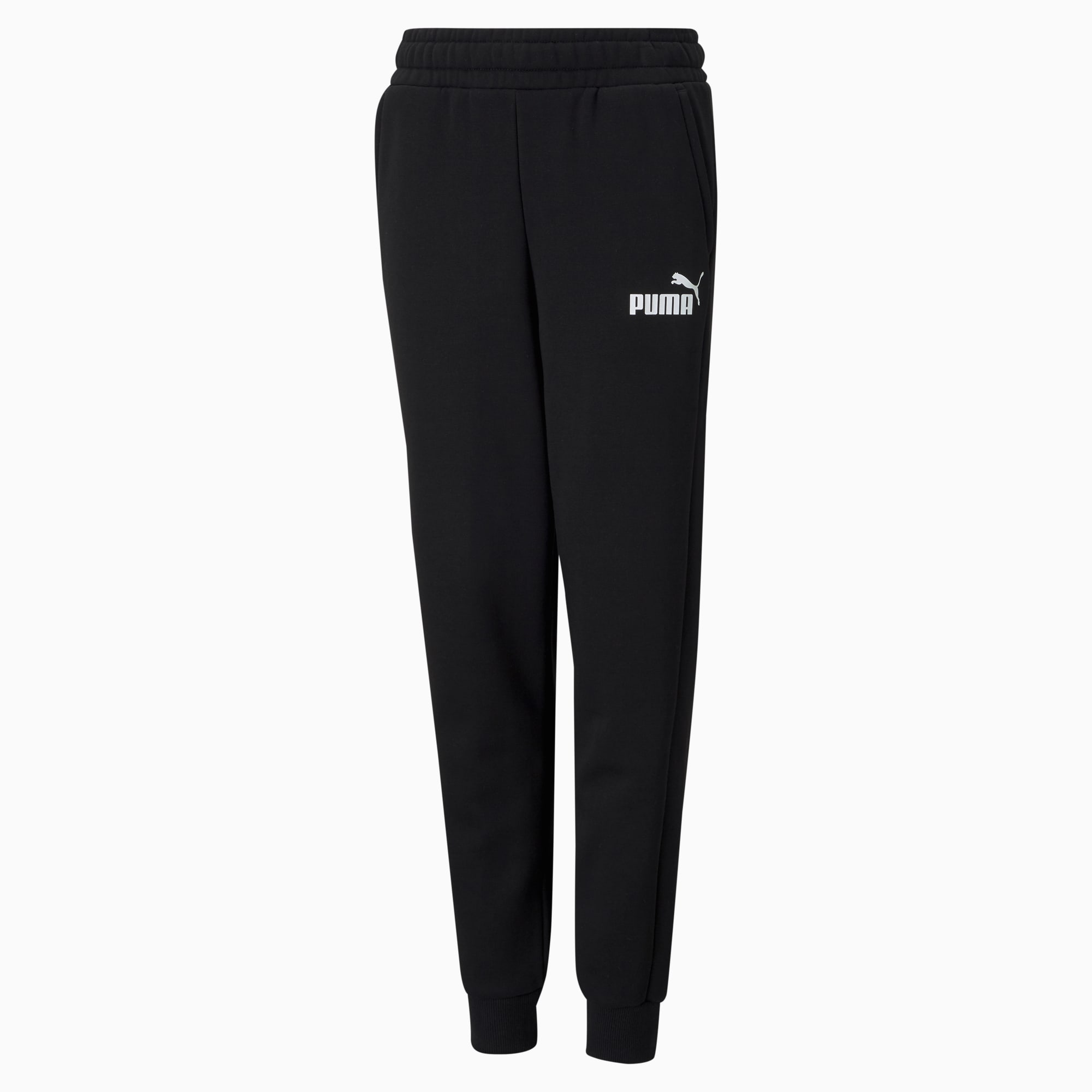Puma Pants Essentials boy Black plain colored size 152