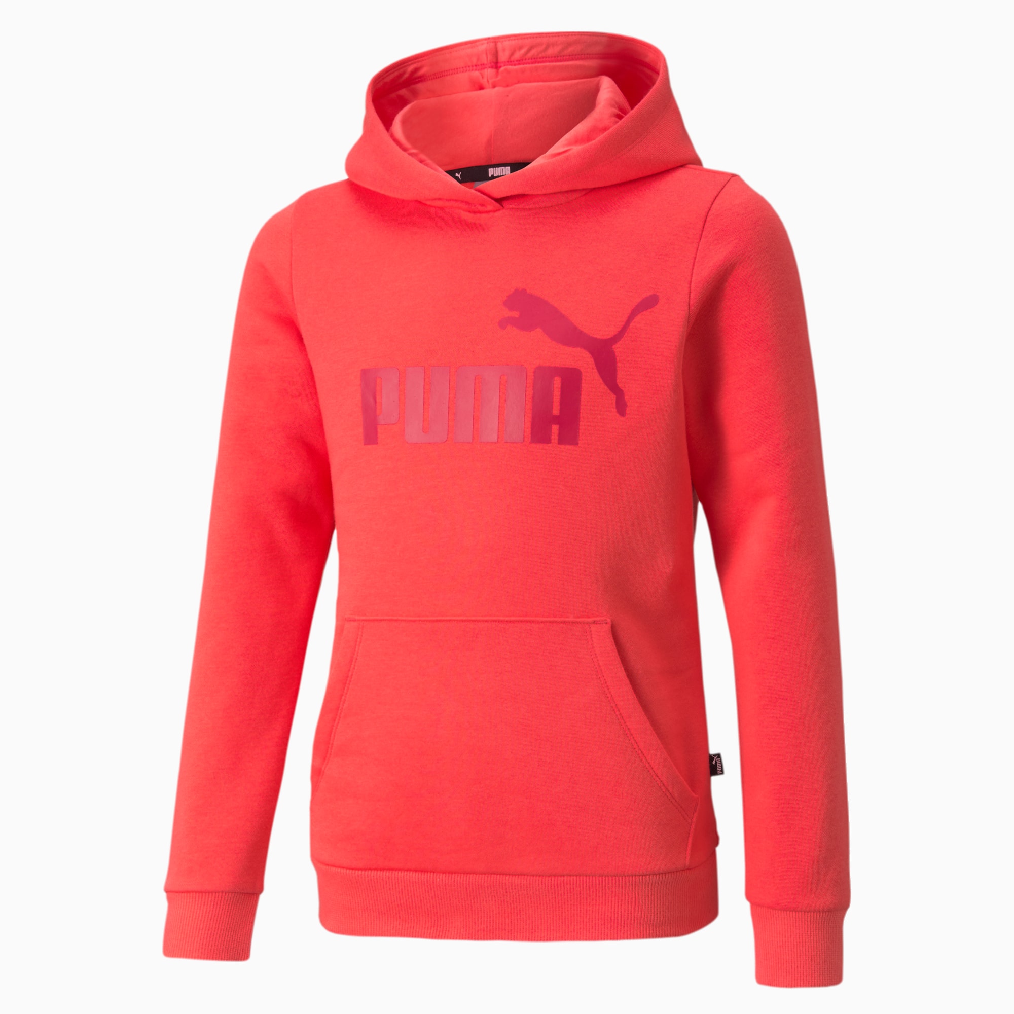 Felpa con cappuccio Essentials con logo per ragazzi, Paradise Pink, large