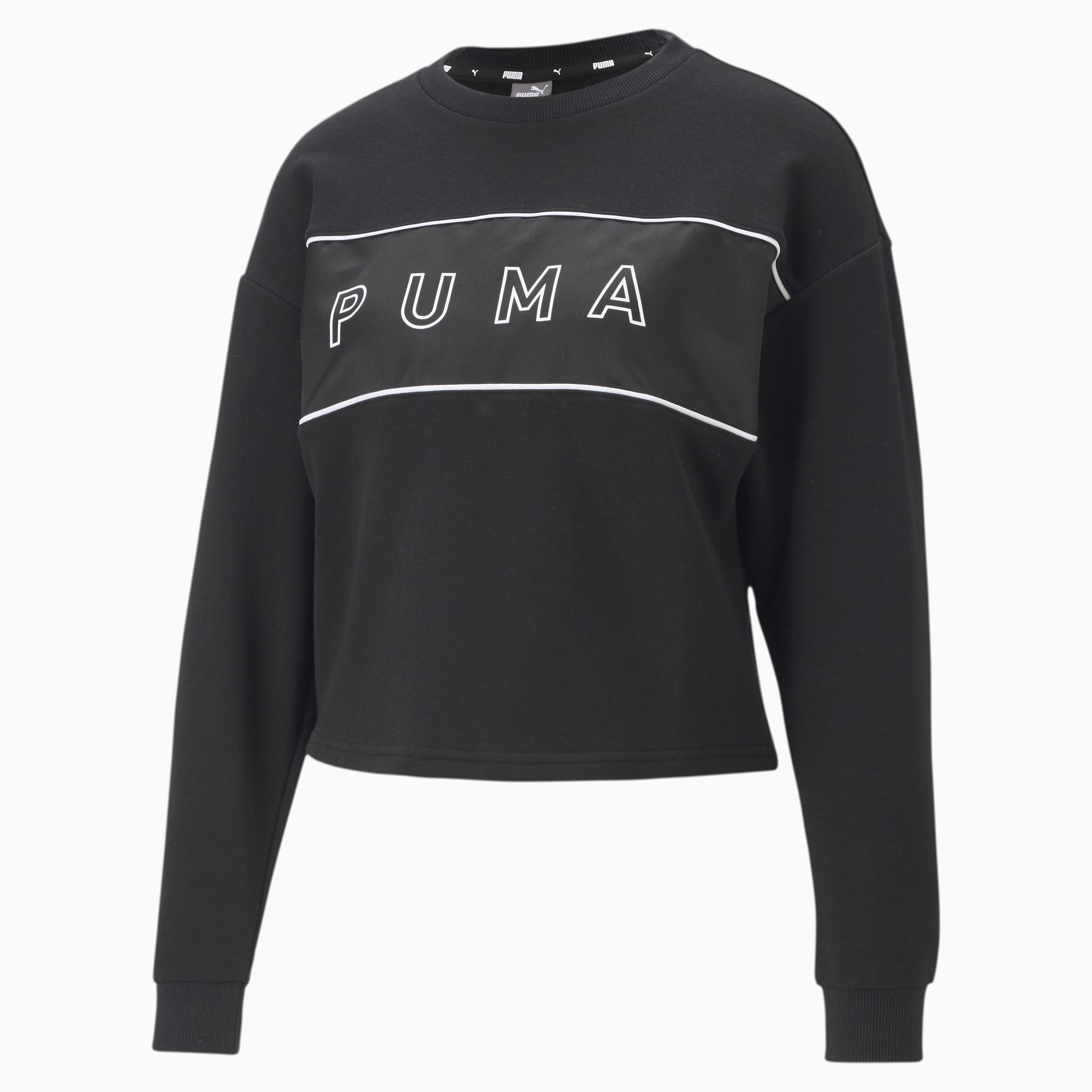 Style Cat Satin Crew Neck Women s Sweater PUMA Shop All Puma PUMA