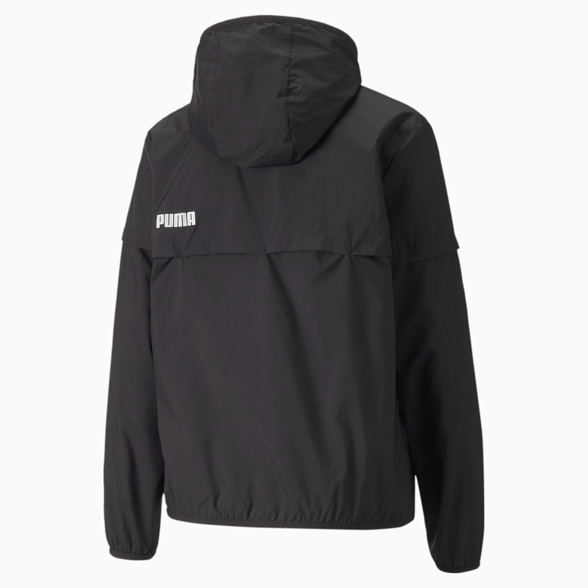 Puma black and white windbreaker hot sale