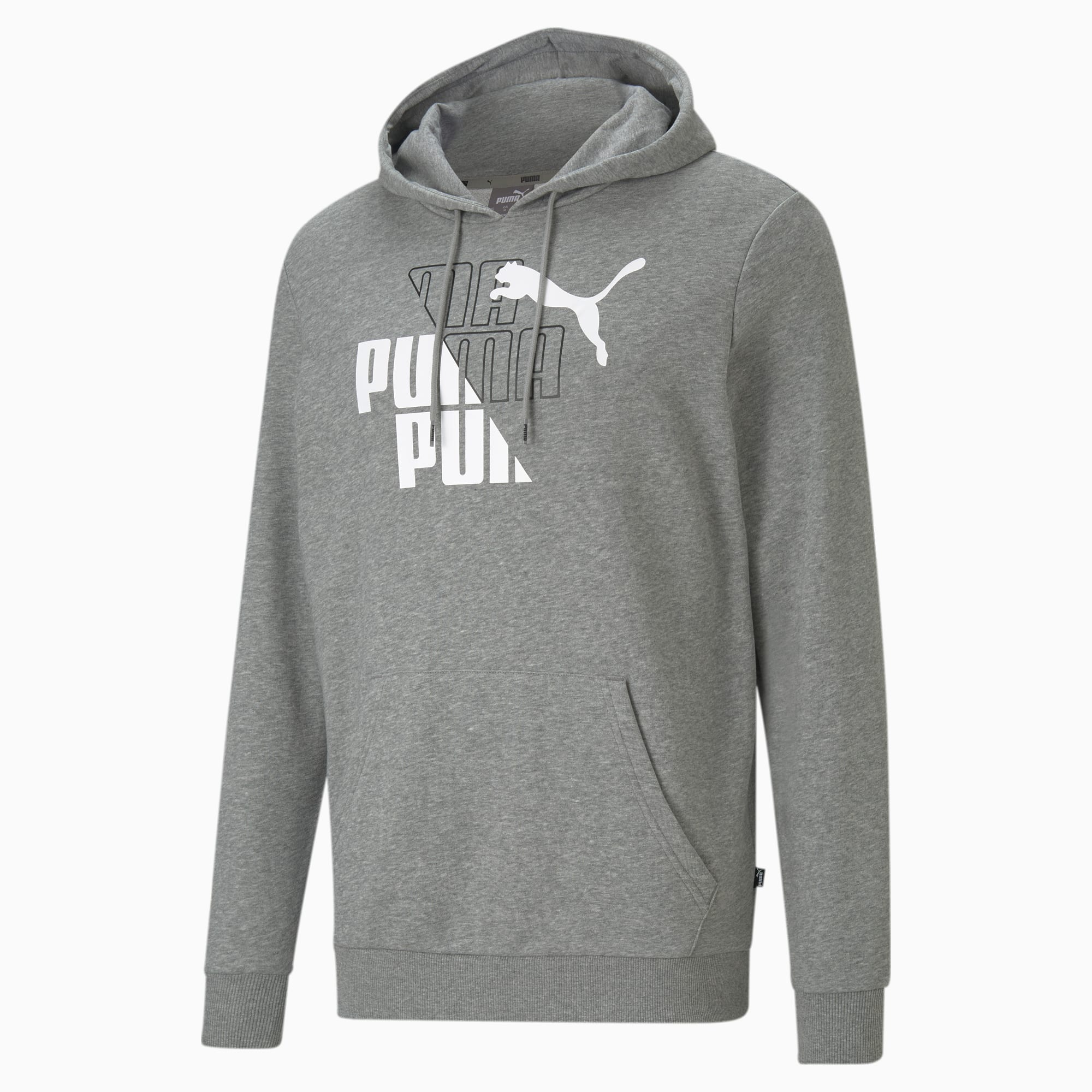 Grey puma hoodie mens hot sale