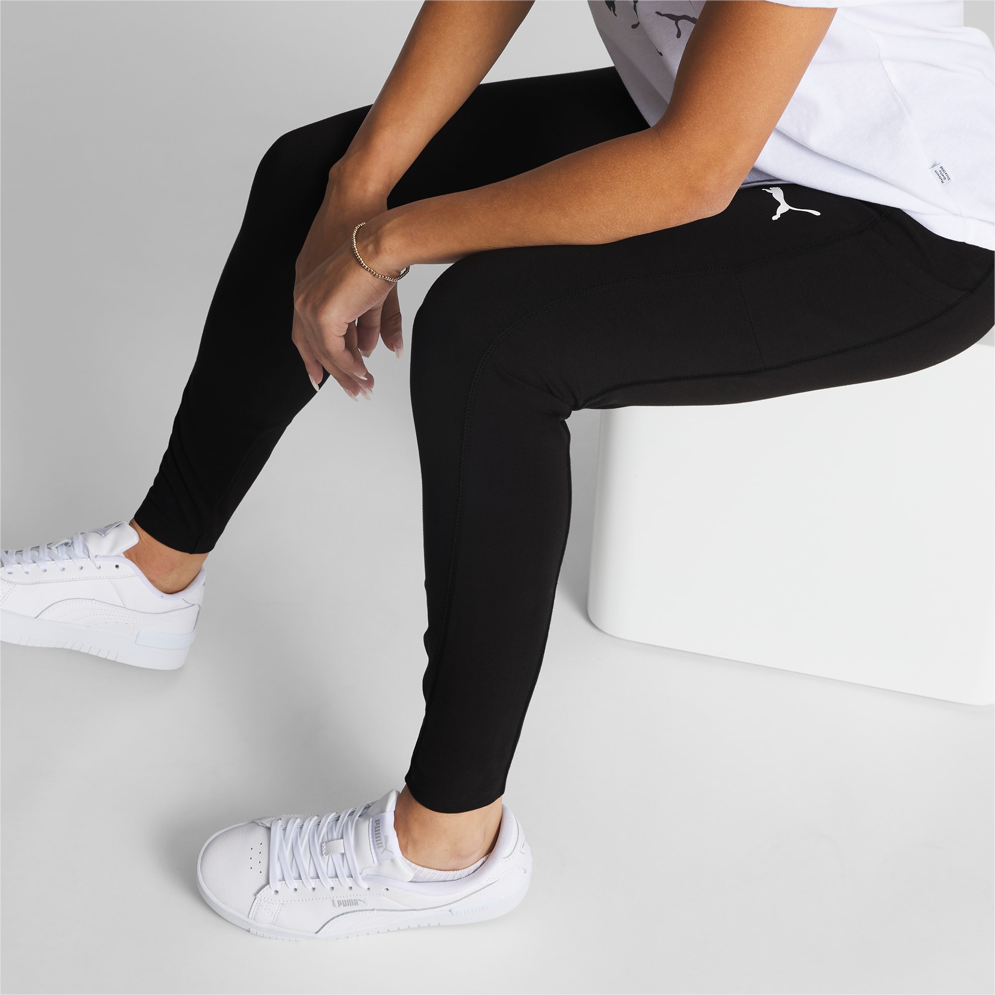 PUMA Womens Exhale Leggings Training - Off White - Size S at