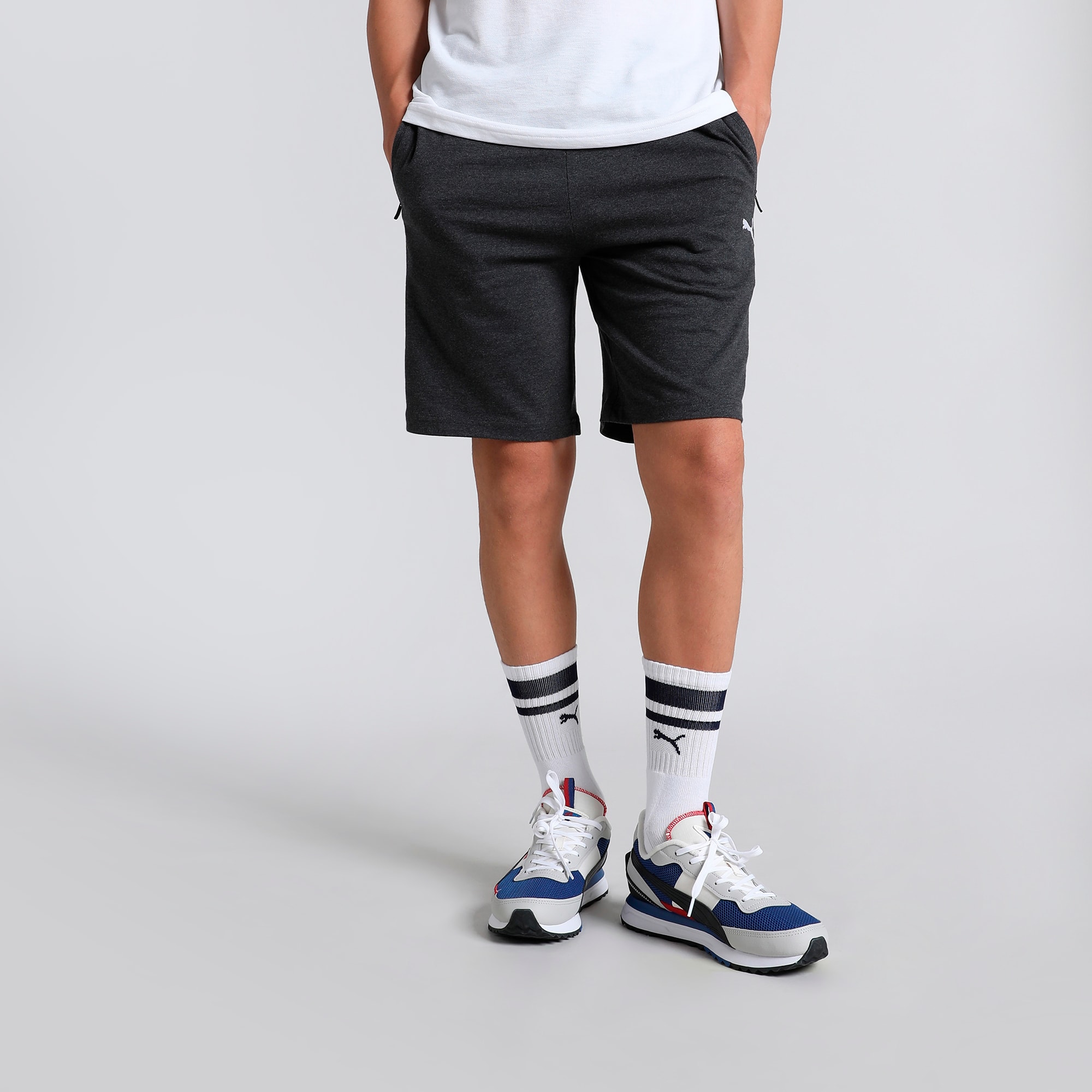 Zippered Jersey Men s Regular Fit Shorts PUMA