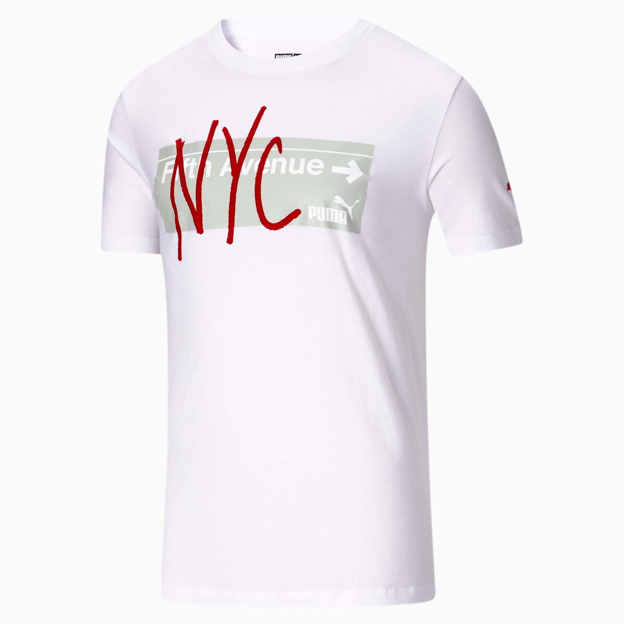PUMA / プーマ MTA PUMA NYC LIMITED T SHIRTS WHITE XL NYC Running Laps Men's Tee | PUMA