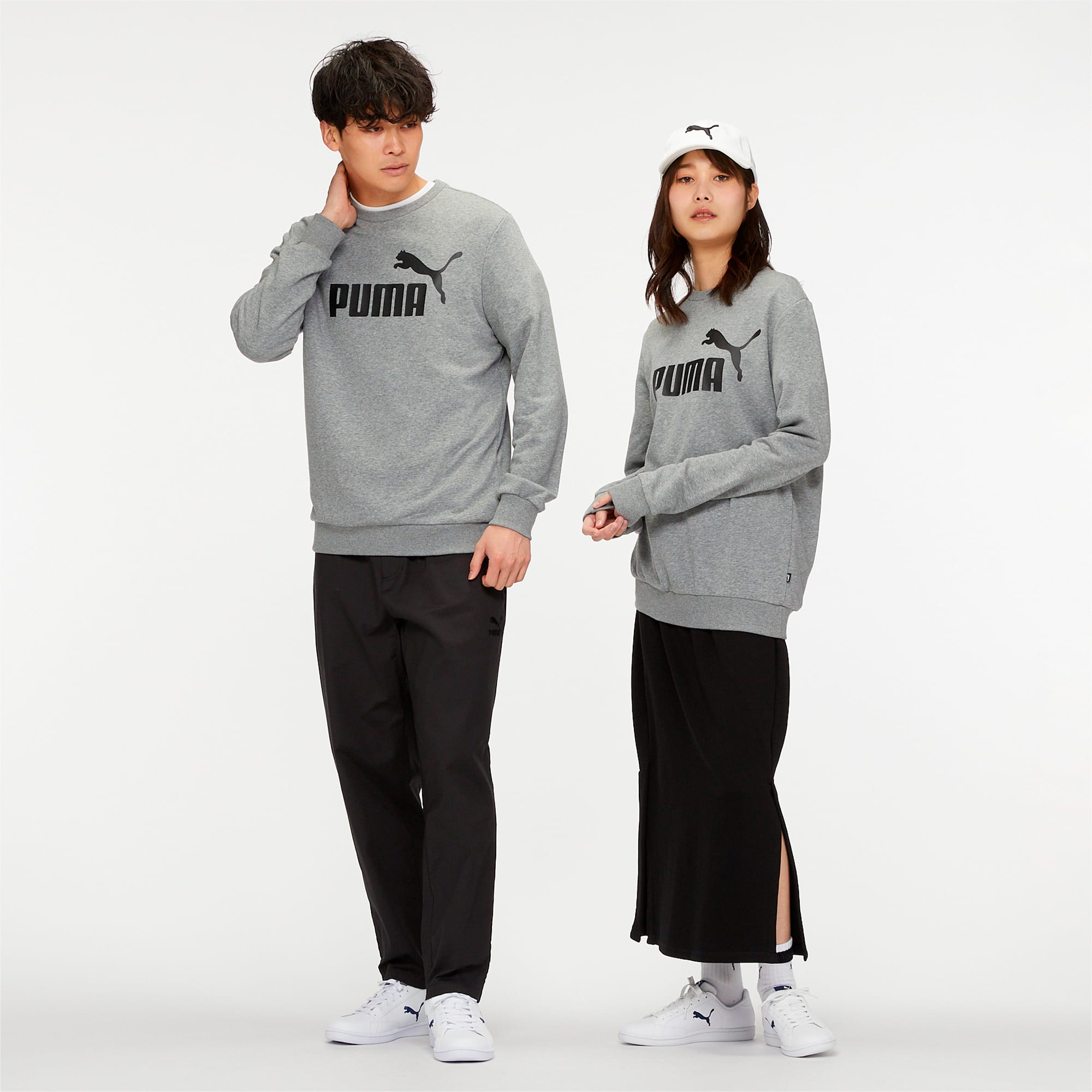 PUMA公式】ESS ビッグロゴ クルー スウェット メンズ