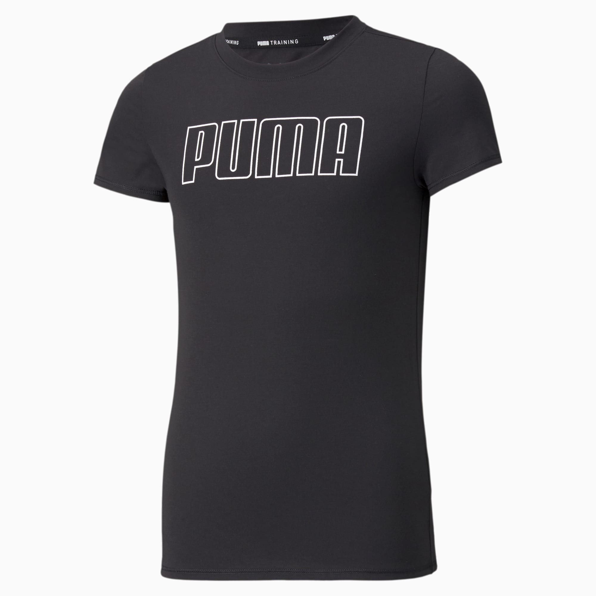 Runtrain Youth Tee, Puma Black, large-SEA