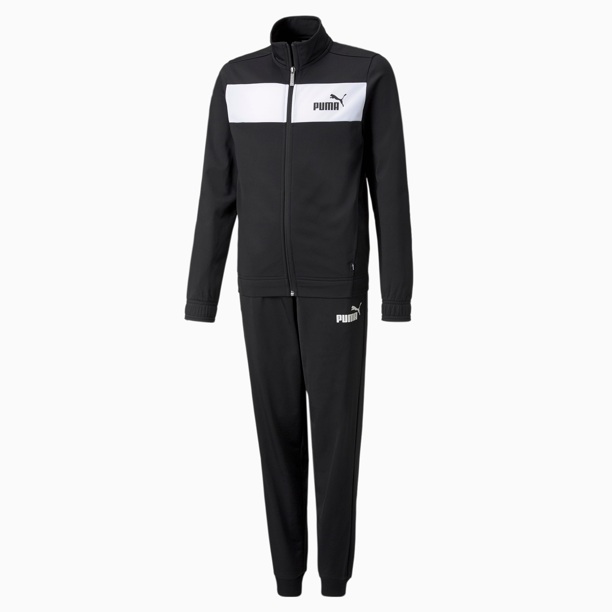 Polyester Tracksuit Youth black PUMA