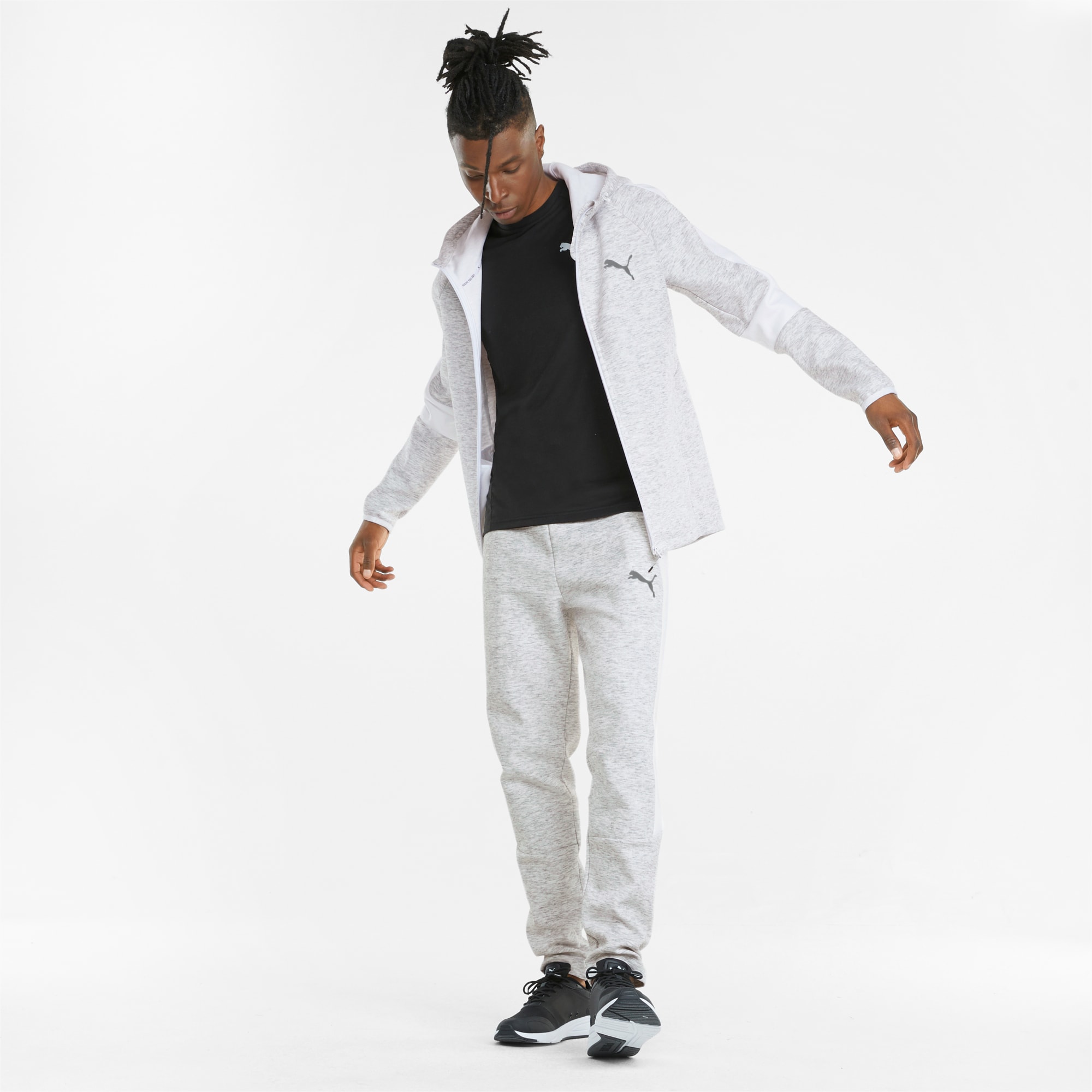 White puma zip up hoodie sale