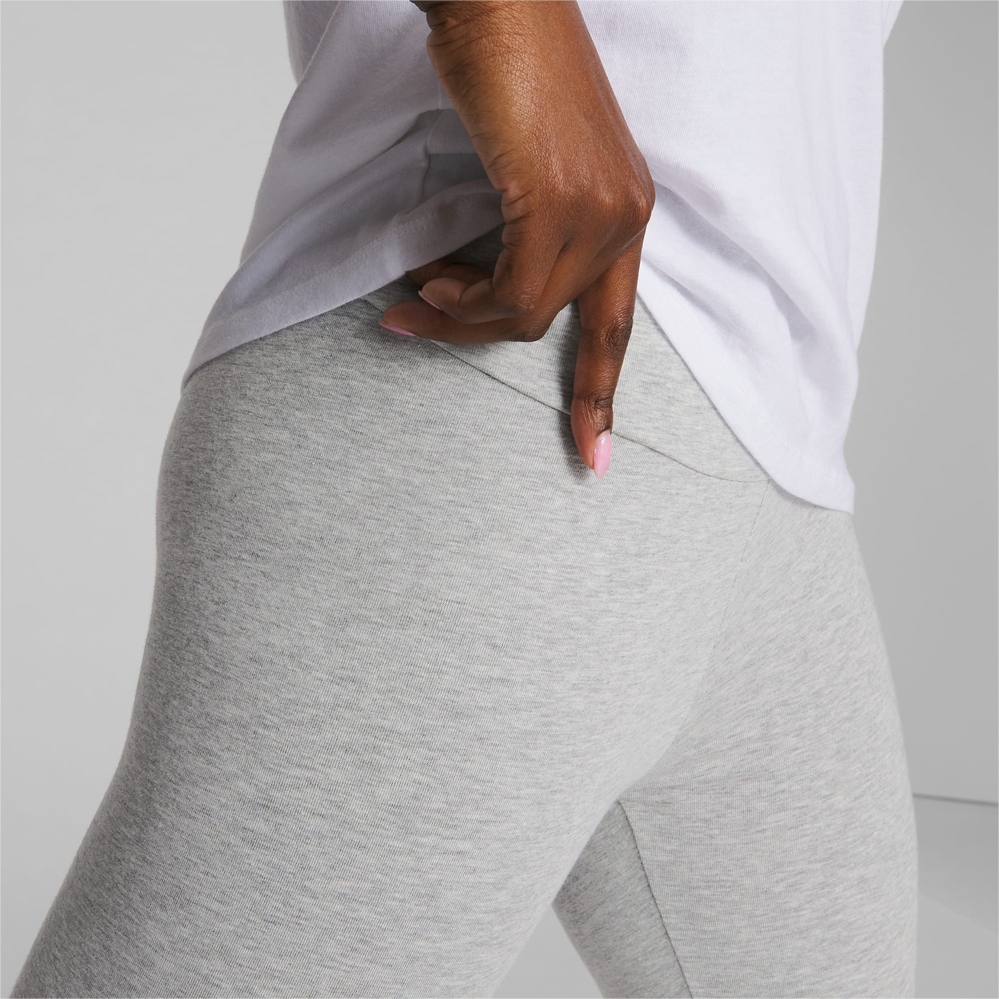 PUMA Women's Essentials+ Colourblock Leggings, Black, X-Large at