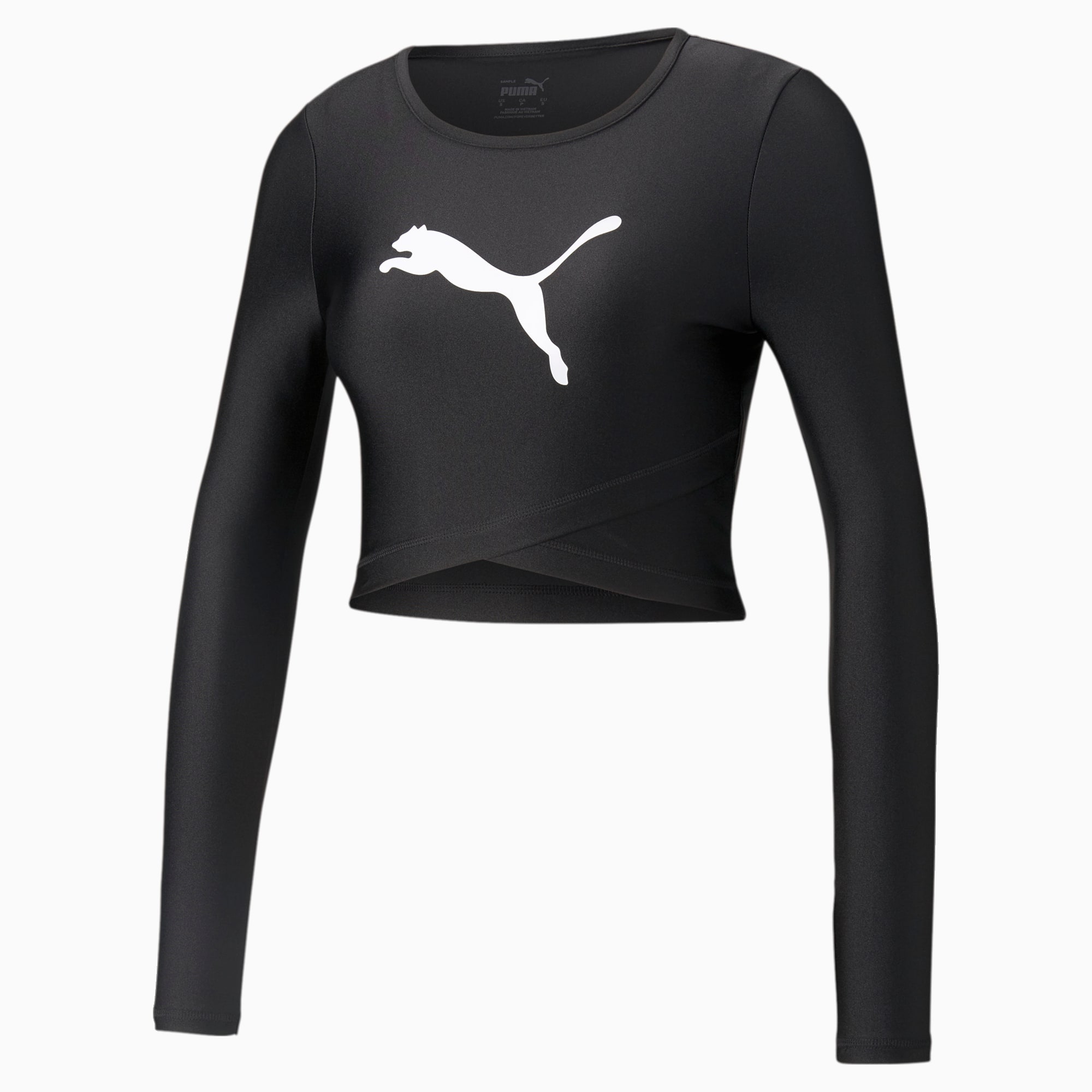 Puma Mesh Long Sleeve T-Shirt Black