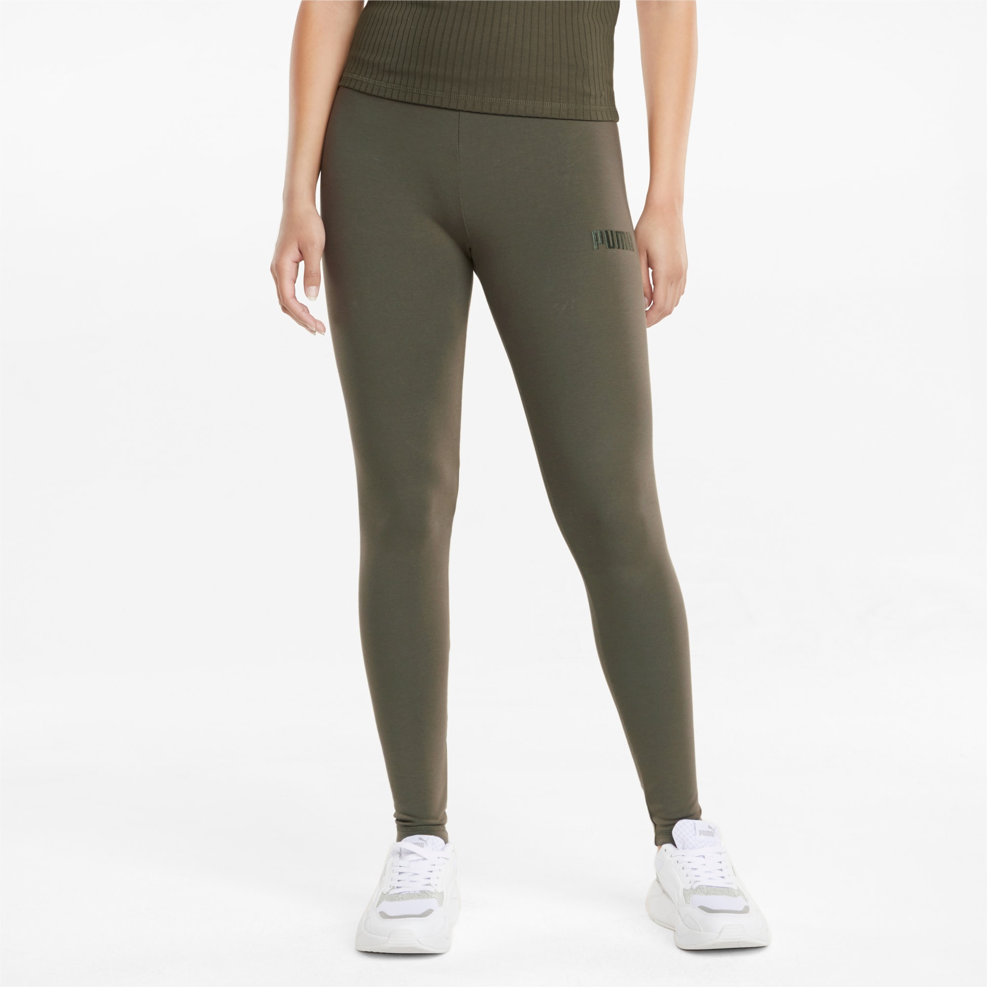 Olive green puma leggings shop