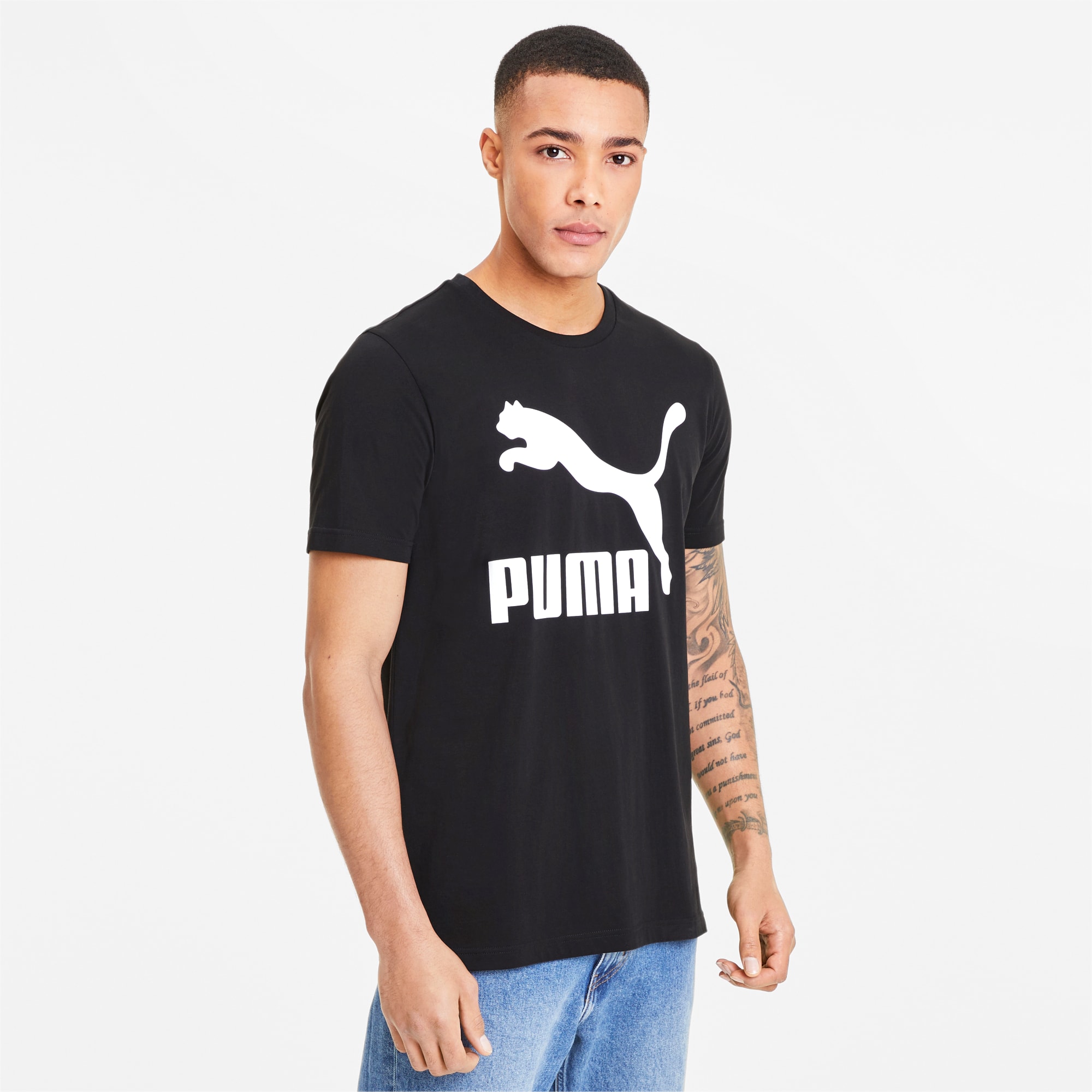 T-shirt Classics Logo uomo | Puma Black | PUMA Abbigliamento | PUMA Italia