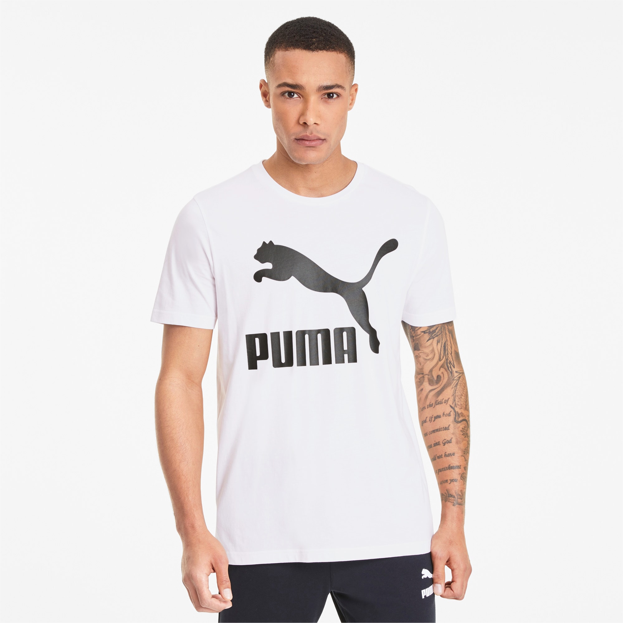 T-shirt Classics Logo uomo | Puma White | PUMA Abbigliamento | PUMA Italia