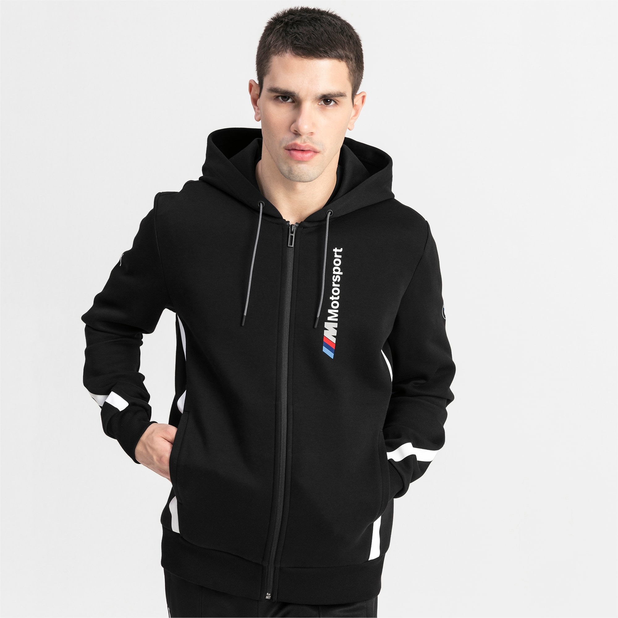 puma men's bmw motorsport hooded sweat jacket