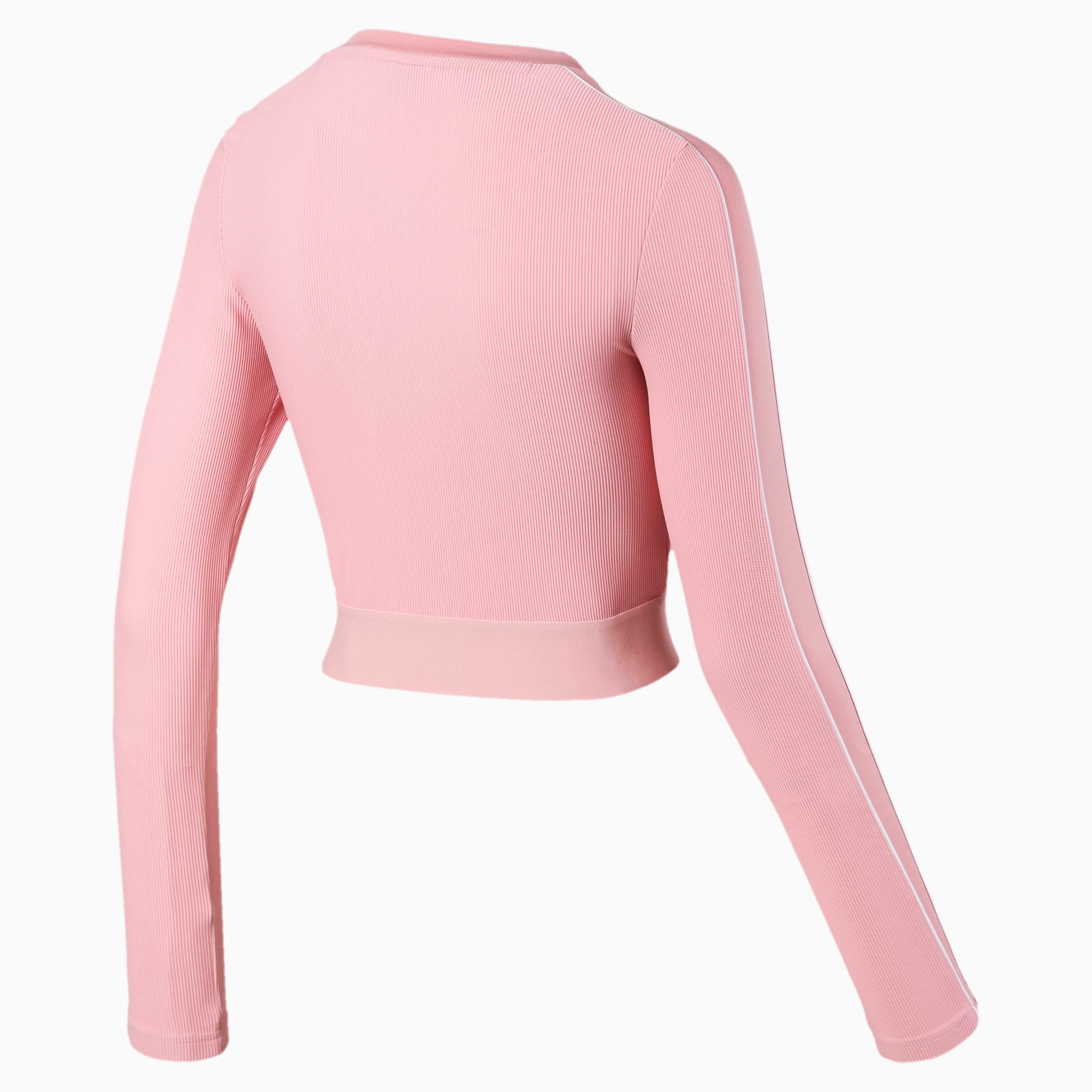 women's vogue long sleeve opening cropped top, high elasticity