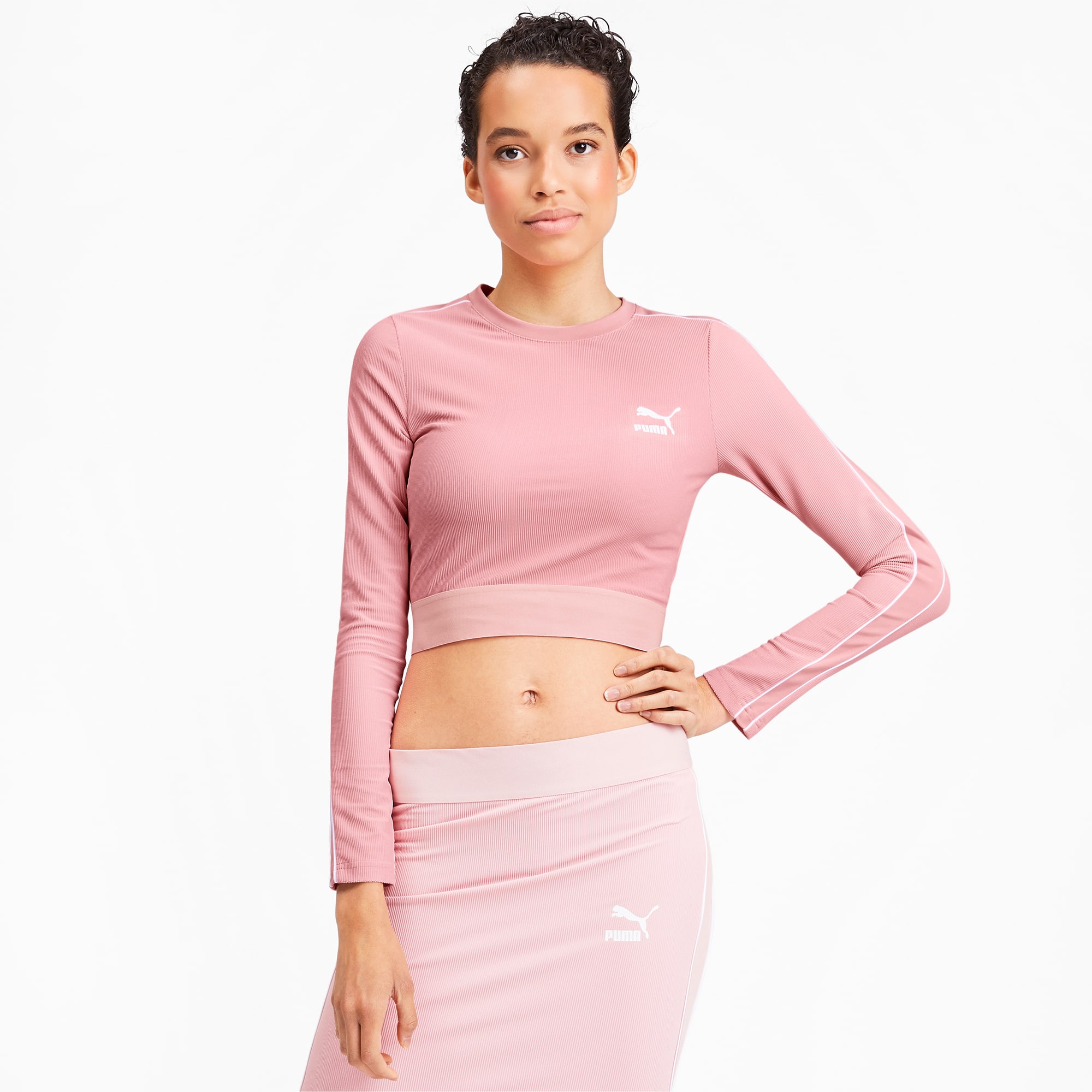 Puma long sleeve crop top online