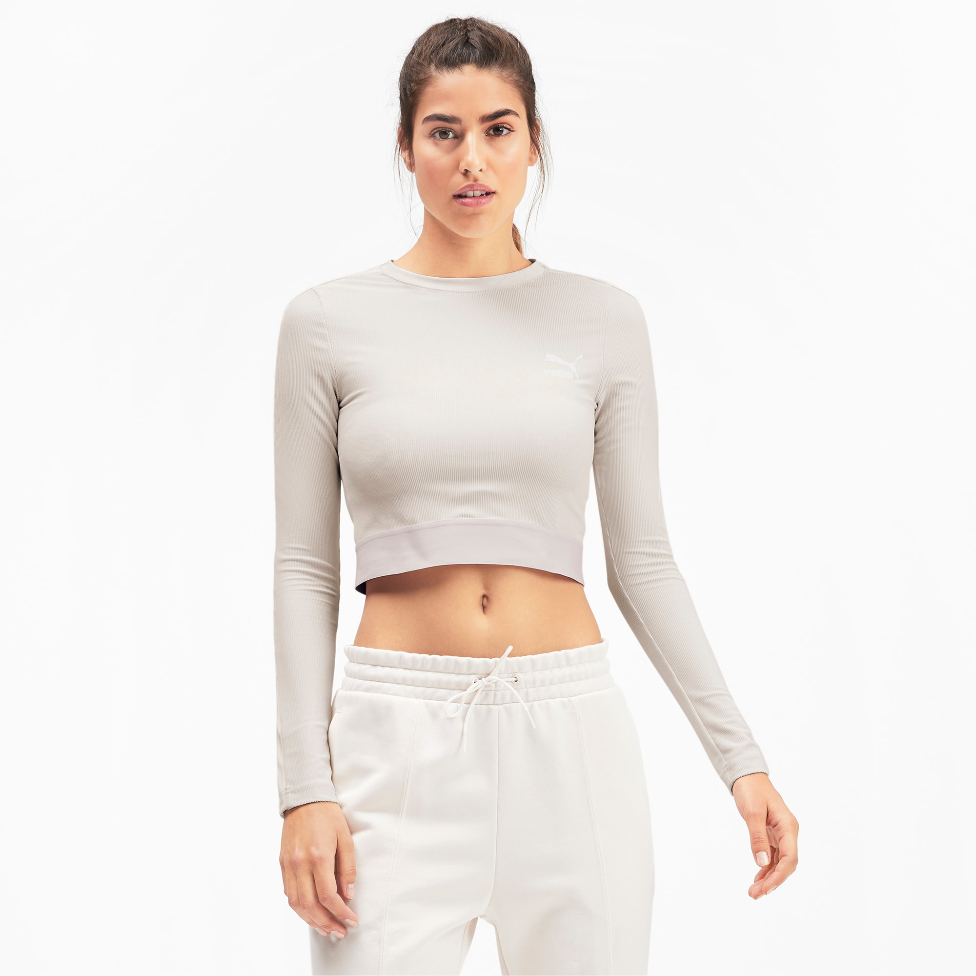 puma crop top long sleeve