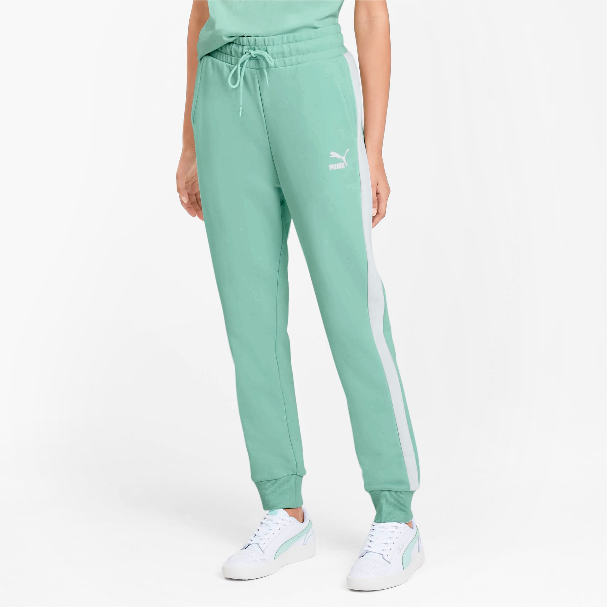 women's track pants with stripe