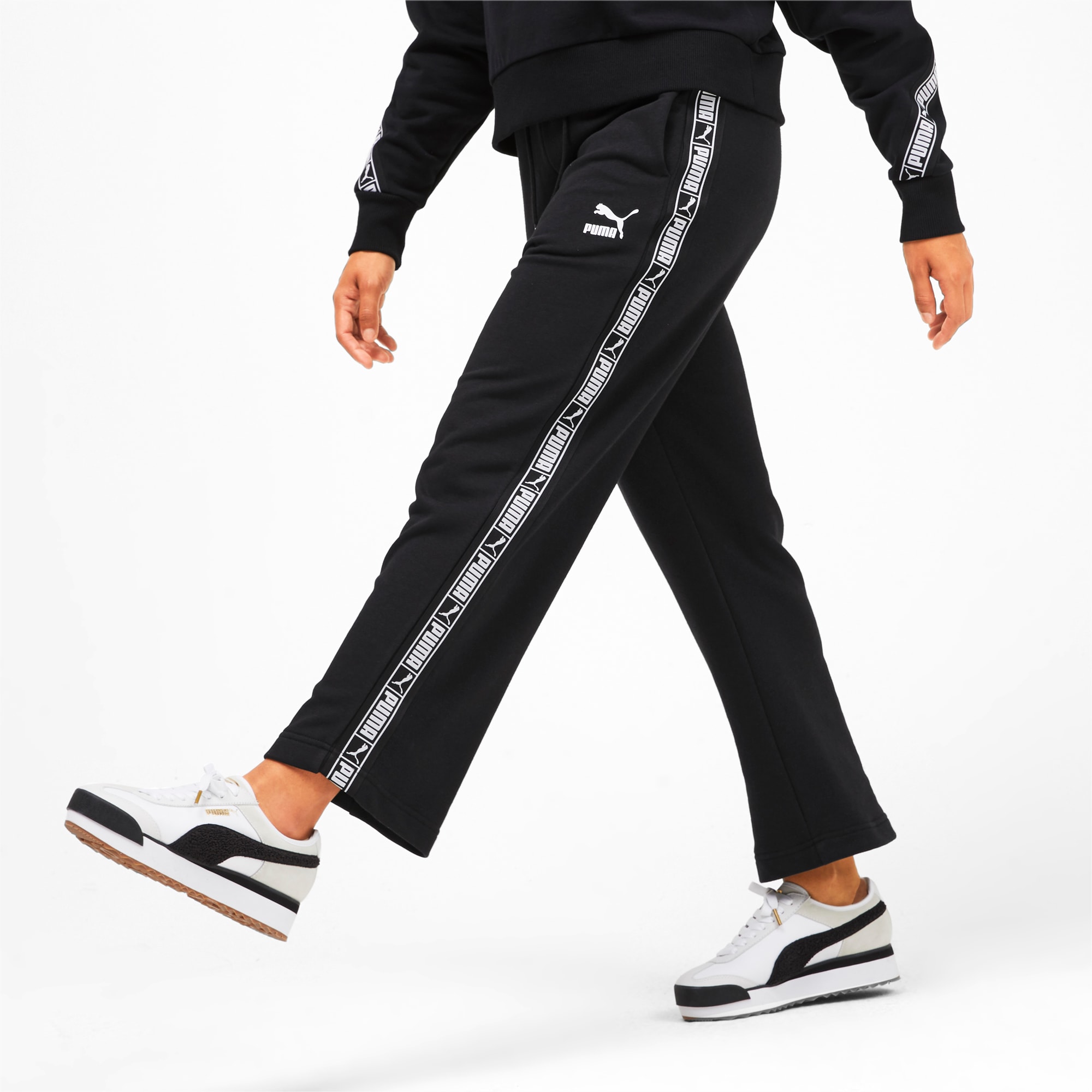 Puma tape waistband track pants clearance