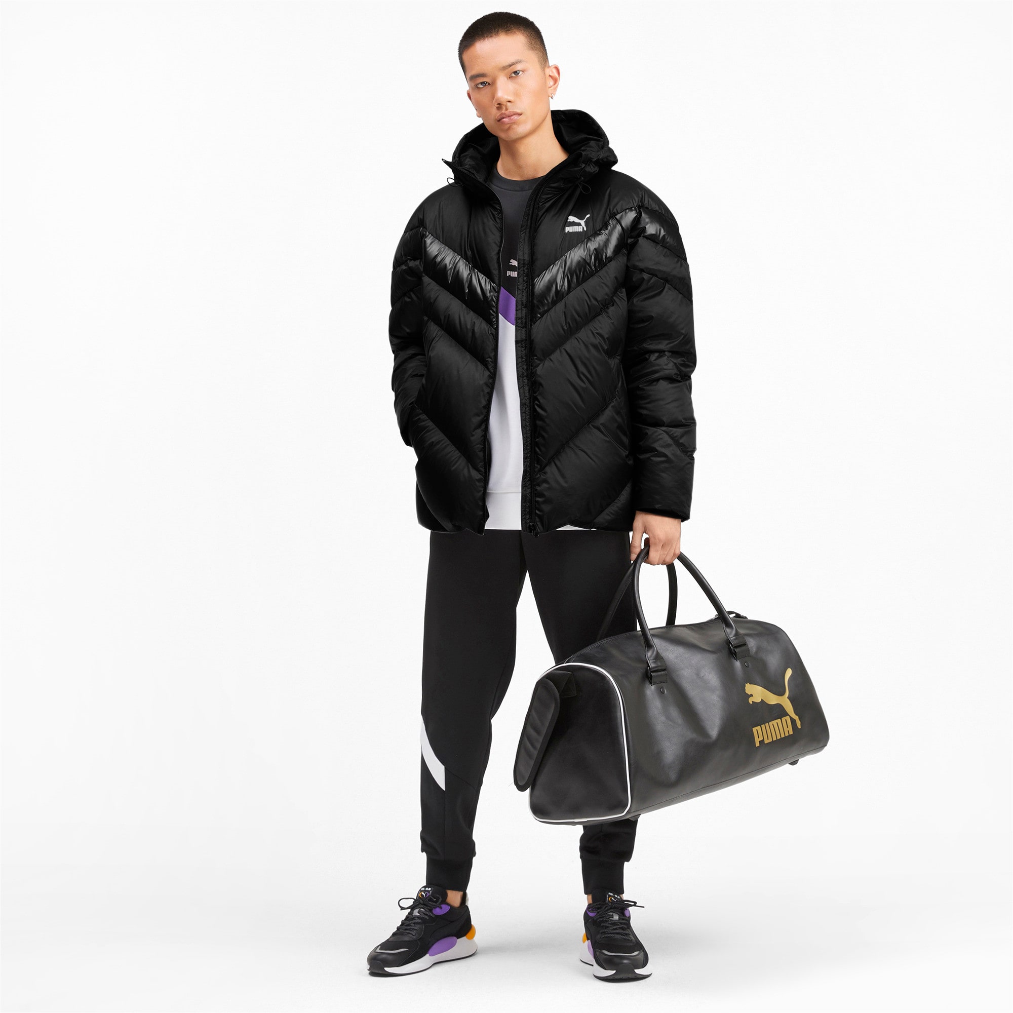 Puma mcs shiny puffer down jacket store
