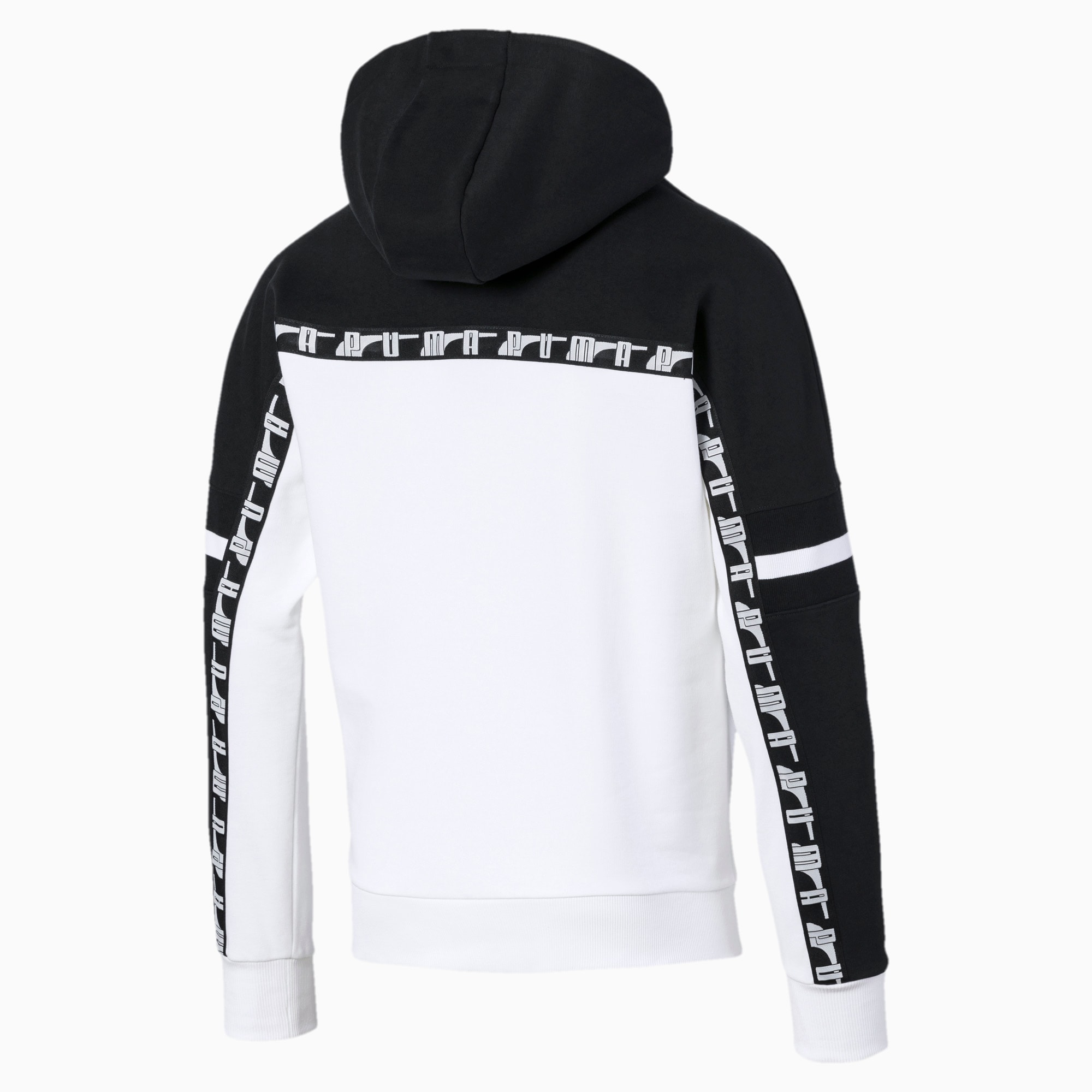 puma black and white hoodie