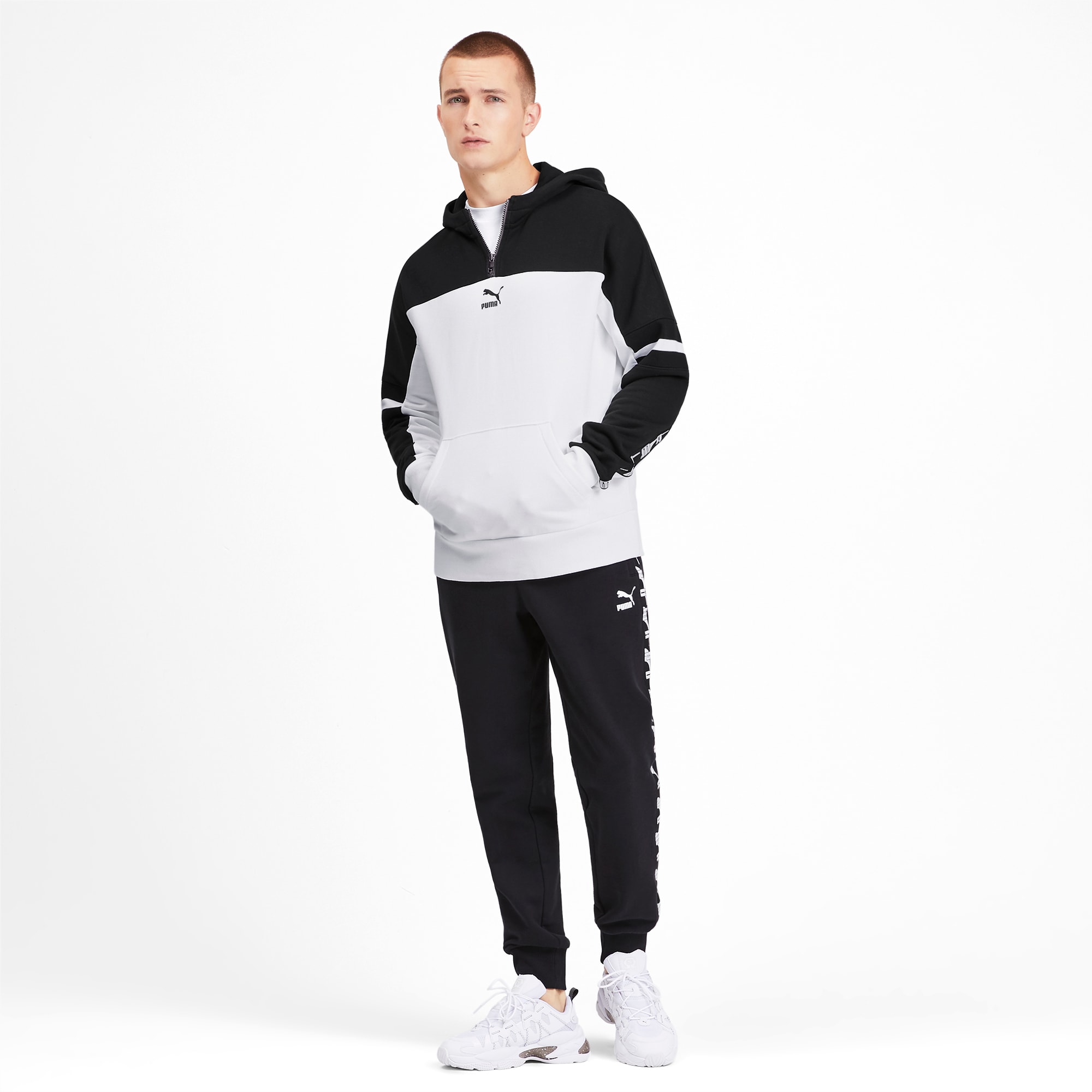 puma long sleeve quarter zip hoody