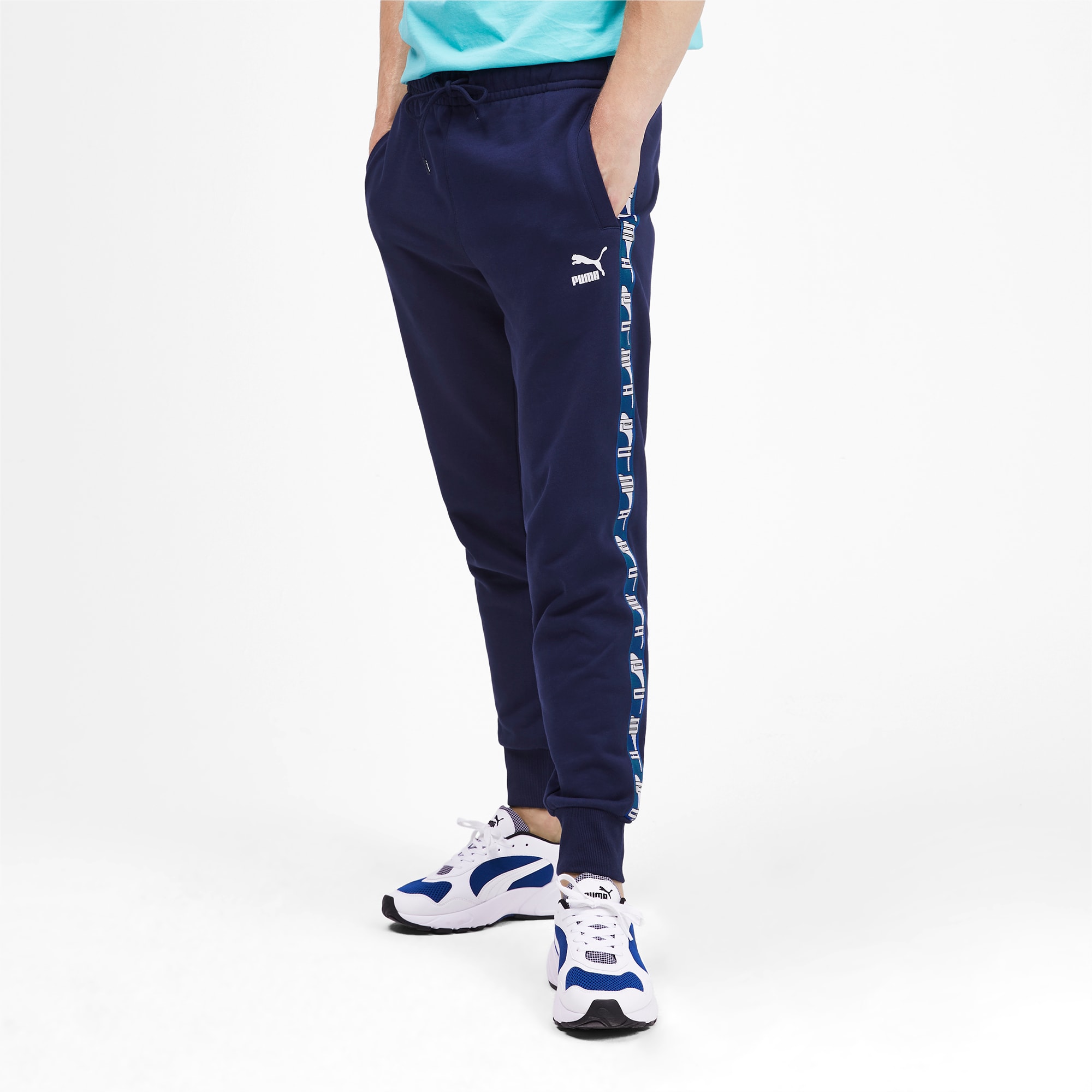 puma men's logo sweatpants