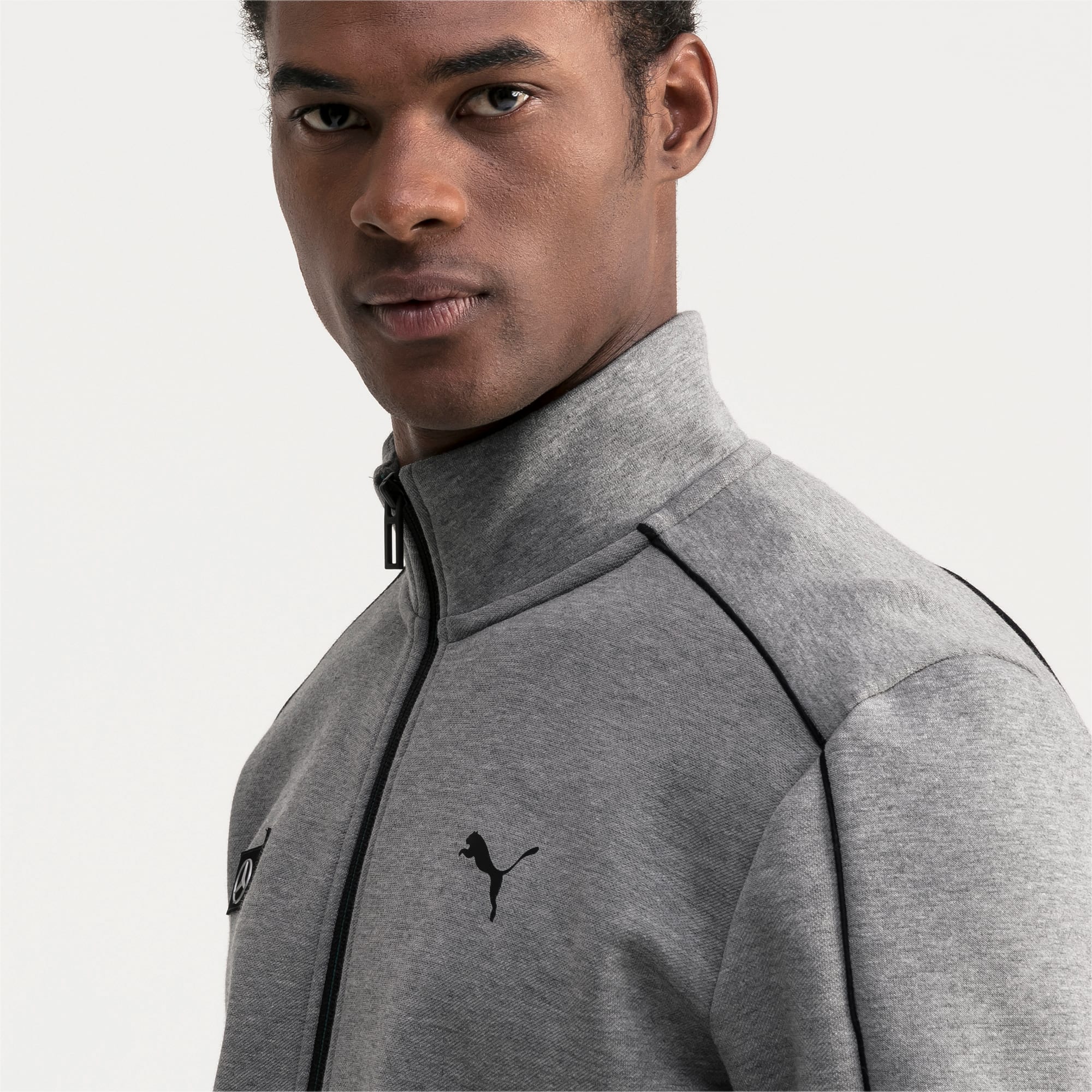 Mercedes Amg Petronas Men S Sweat Jacket Medium Gray Heather Puma Mercedes Amg Petronas Puma Germany