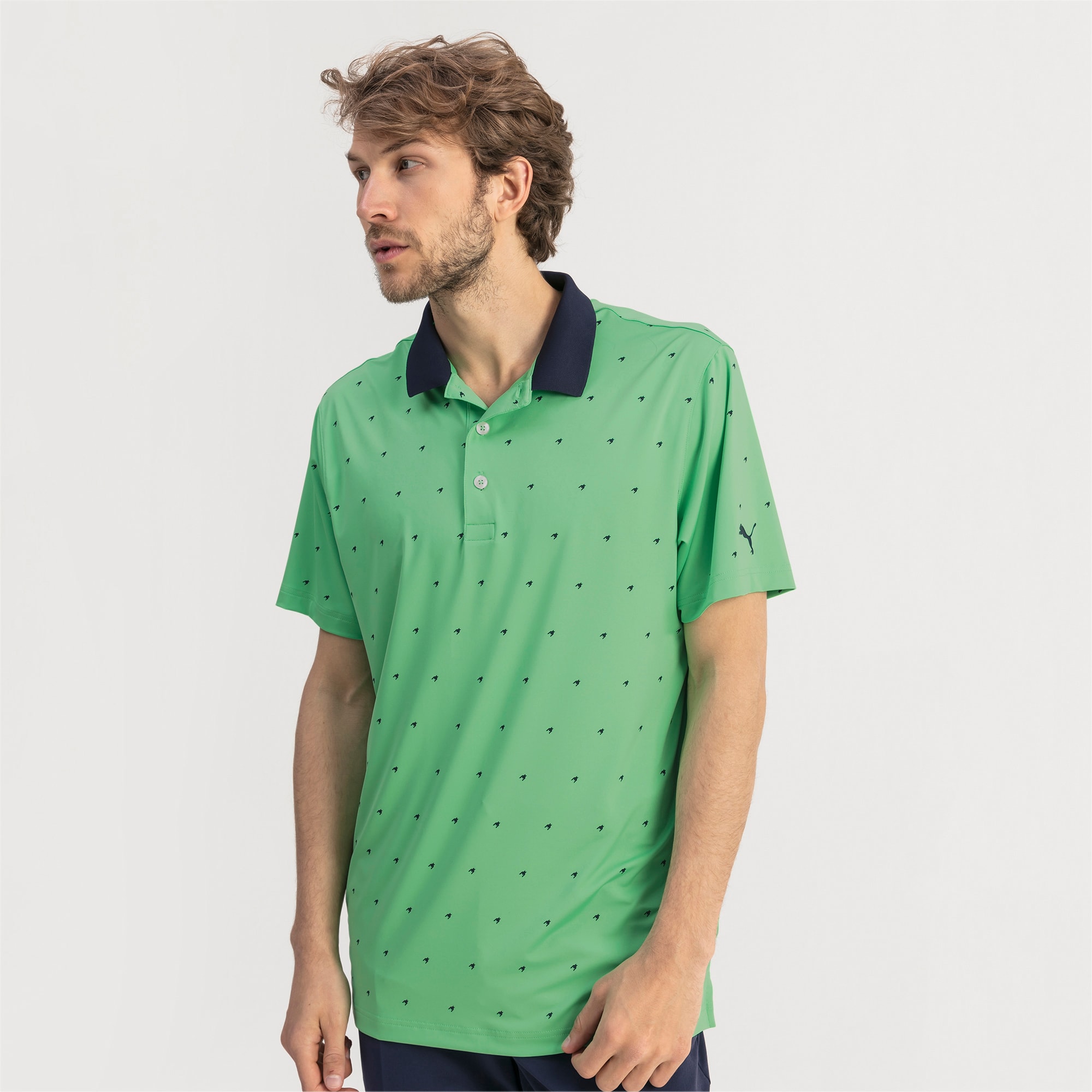puma golf uomo verde