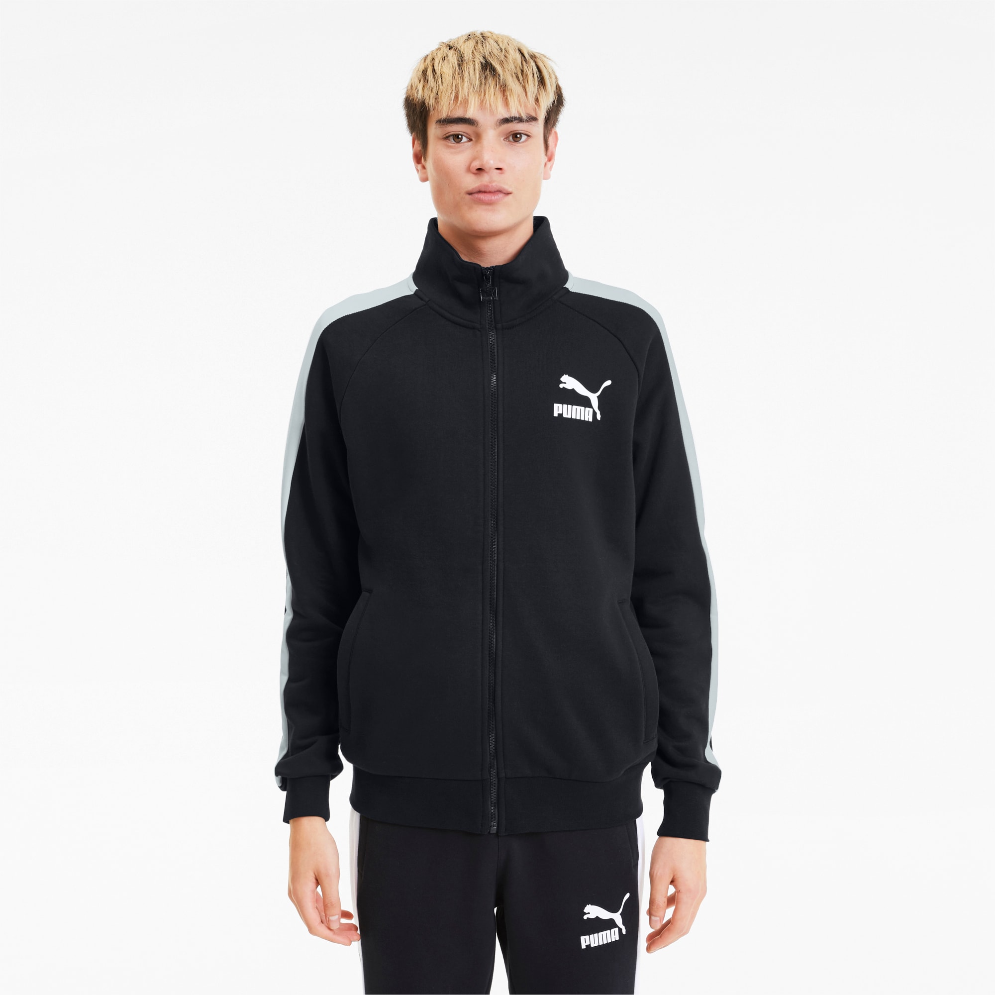 PUMA Classics T7 Logo Hoodie TR (PUMA Black) Men's Sweatshirt. Keep it  classic with the timeless PUMA Cl…