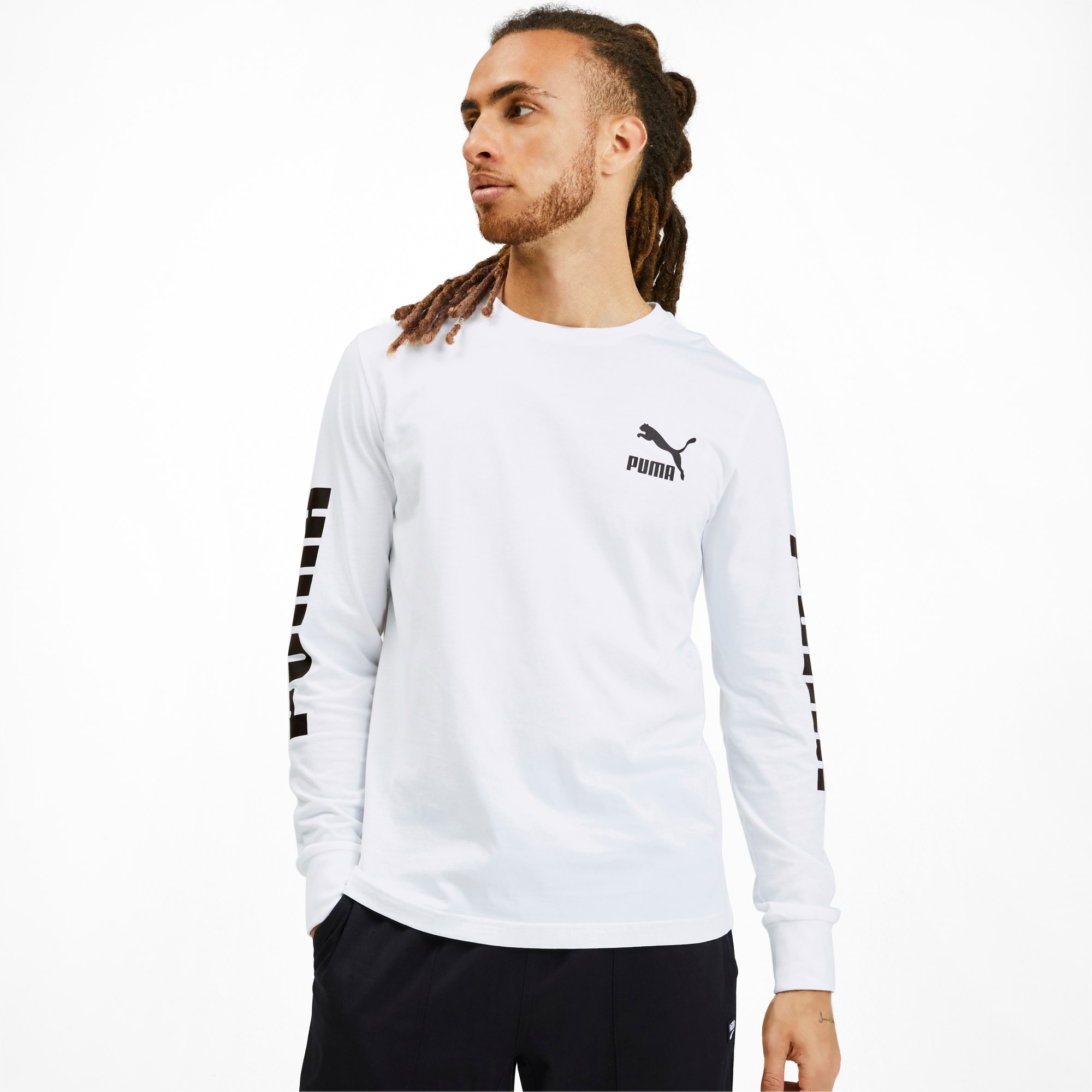 Classics Logo Men's Long Sleeve Tee | PUMA