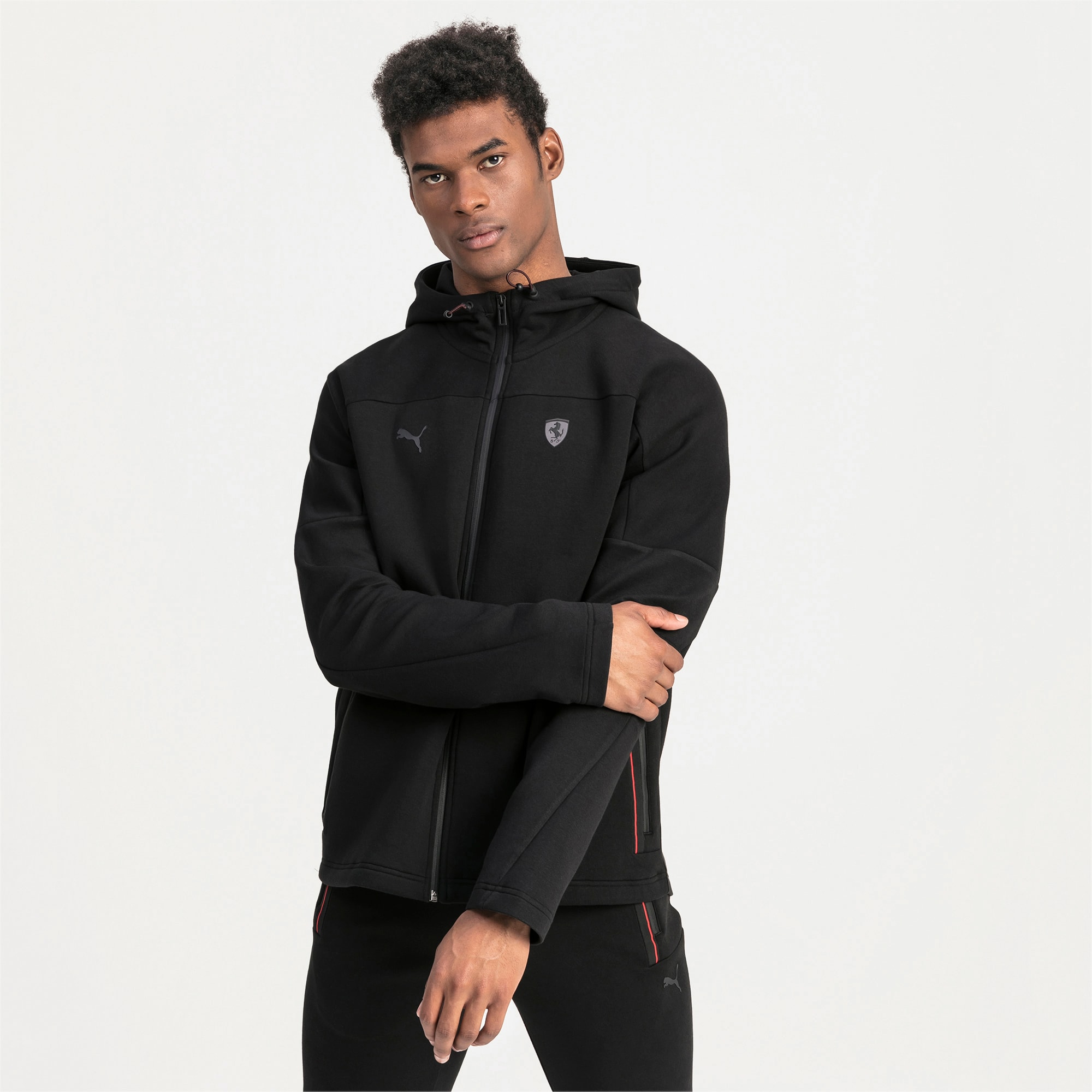 puma black sweat jackets