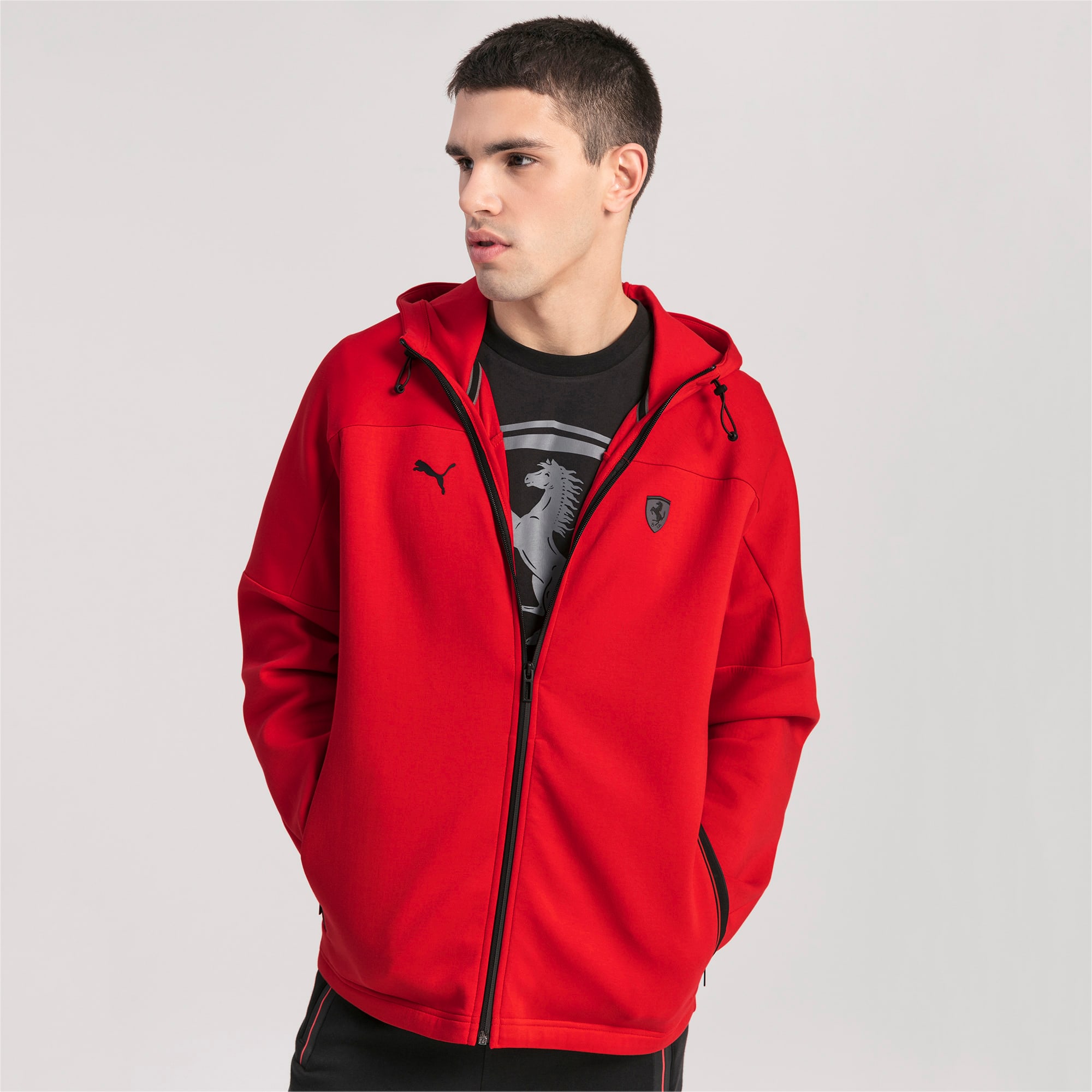 ferrari hooded sweat jacket