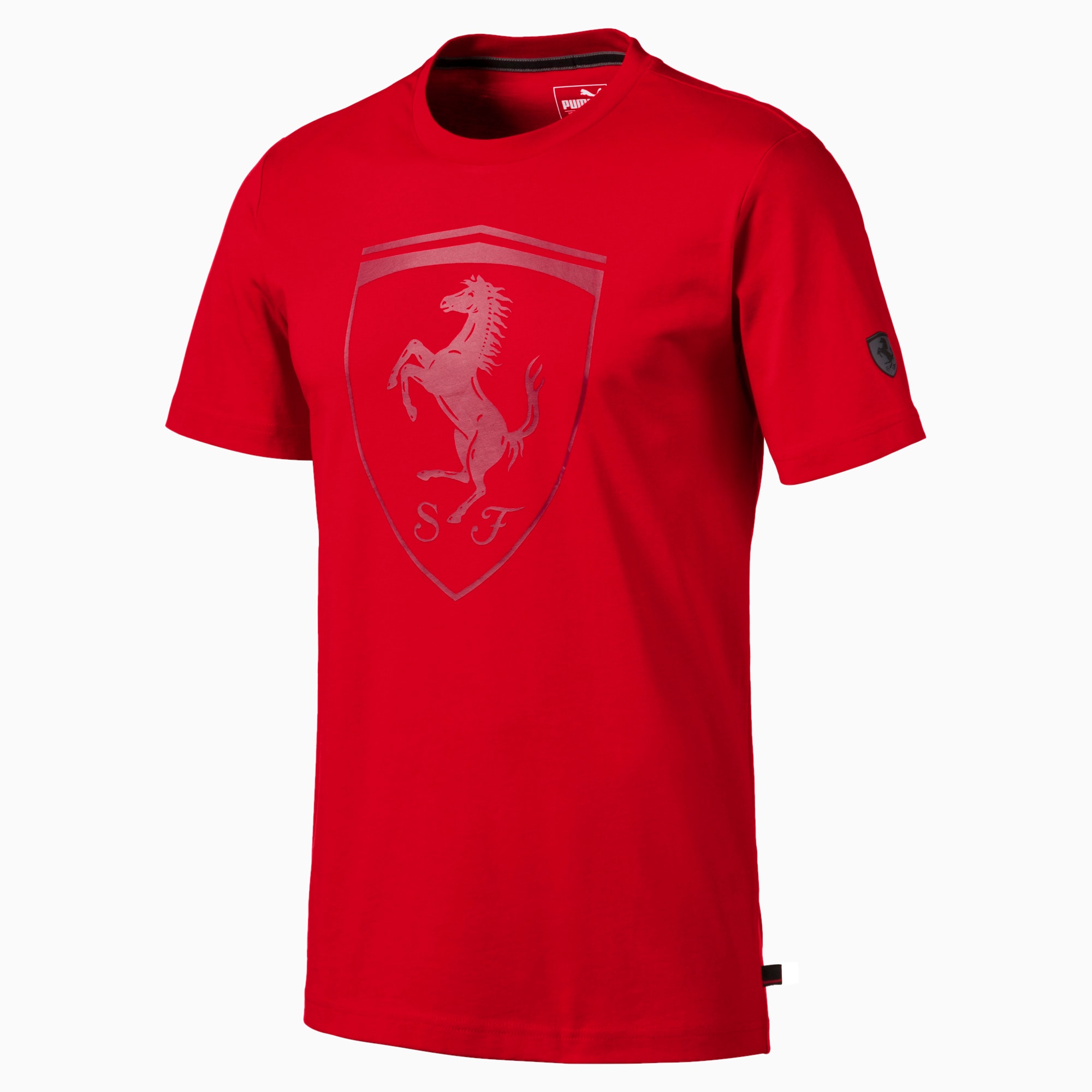Ferrari Big Shield Men's Tee, Rosso Corsa, large-SEA