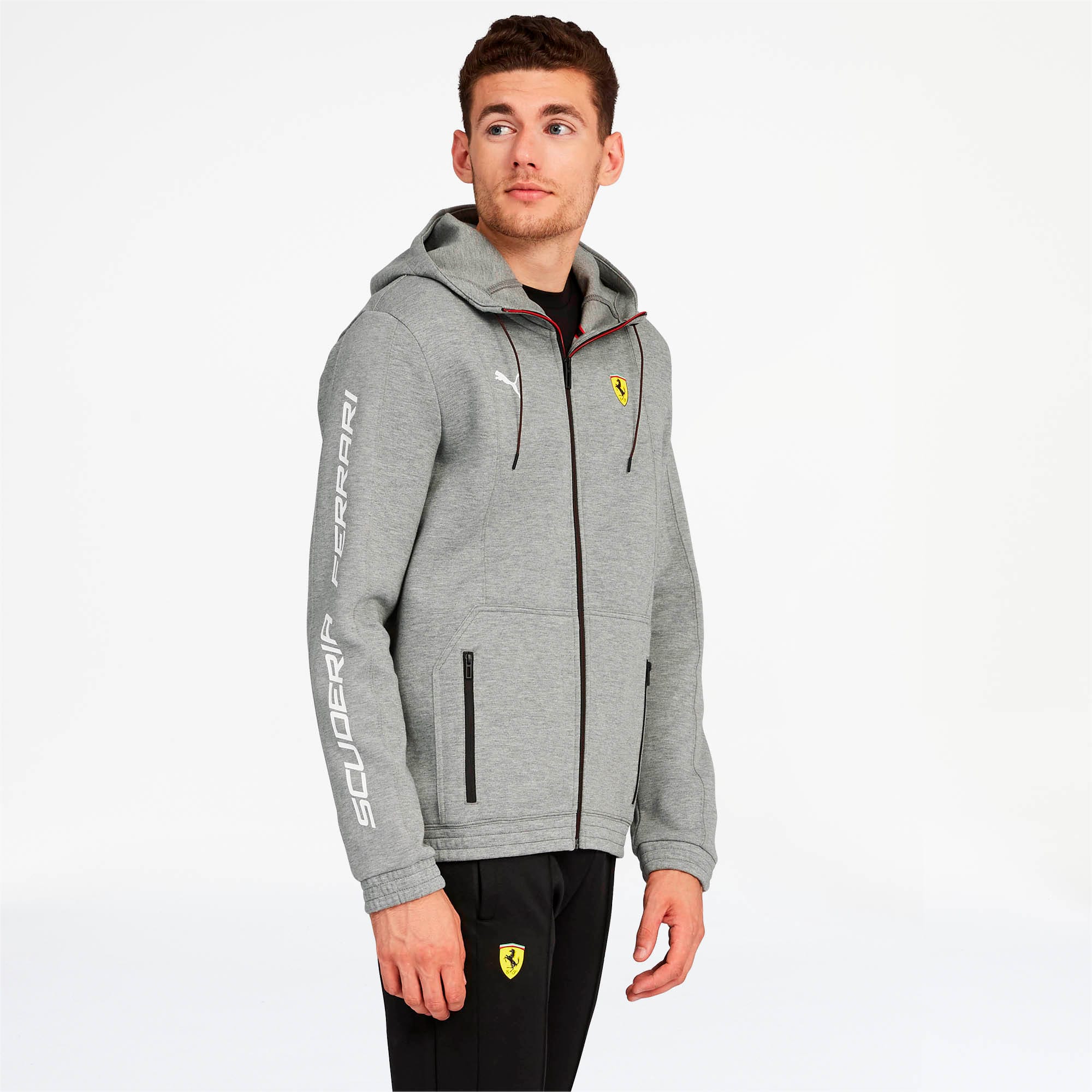 puma grey sweat jackets