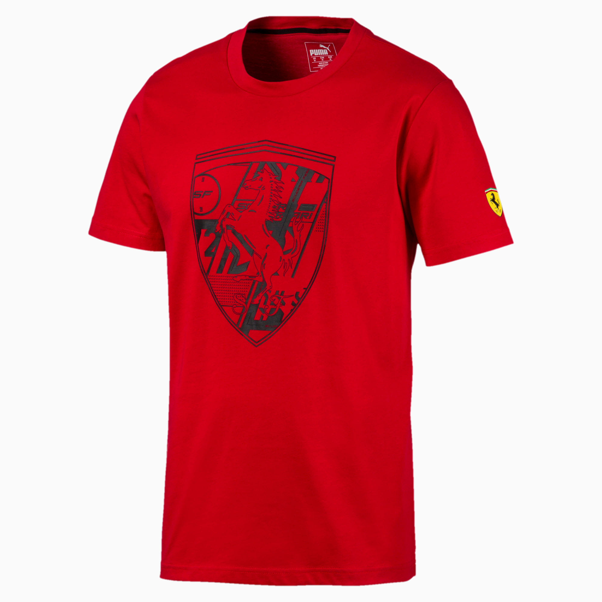 Ferrari Graphic Men's Tee, Rosso Corsa, large-SEA