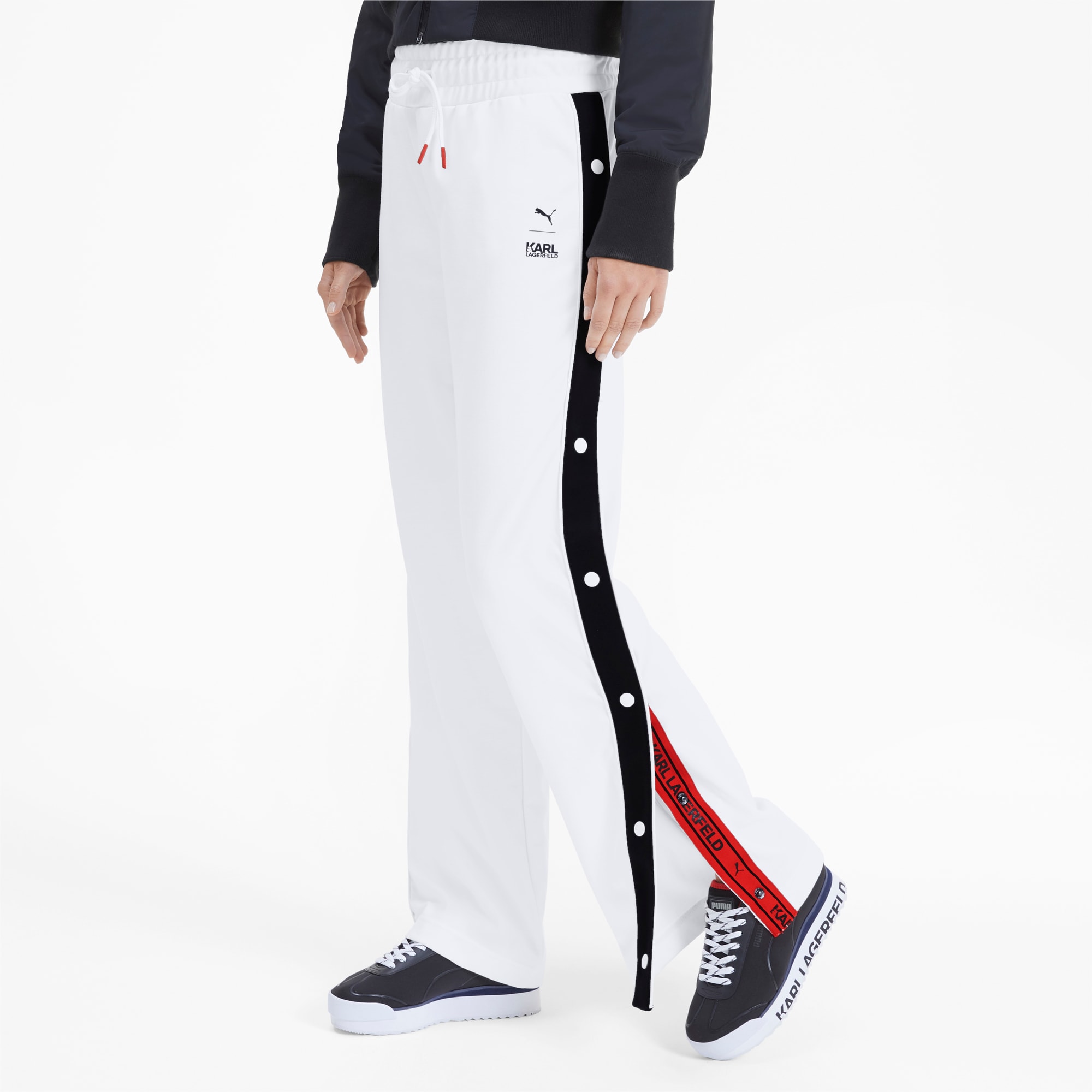 white puma pants