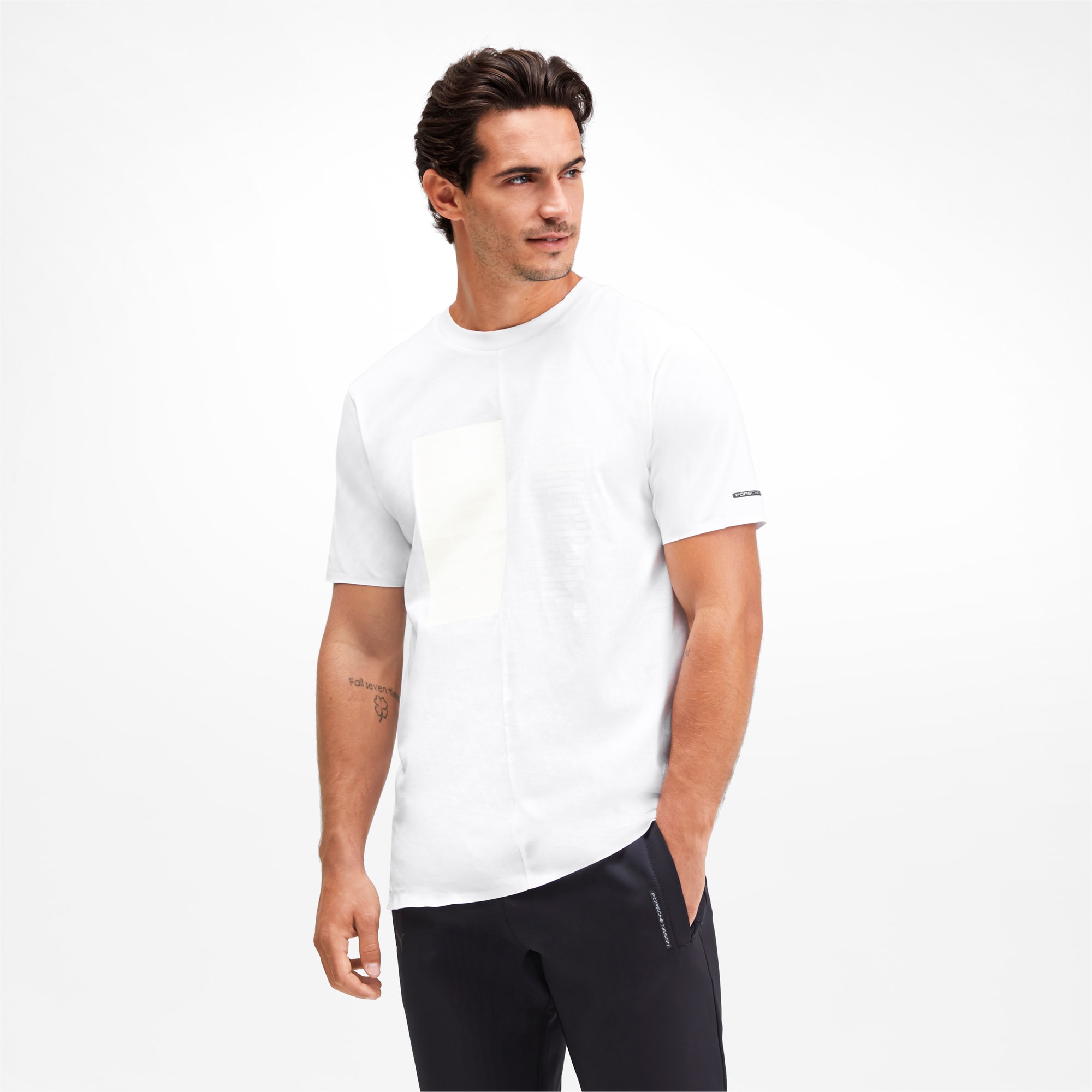 Porsche Design Graphic Men's Tee, Puma White, large-SEA