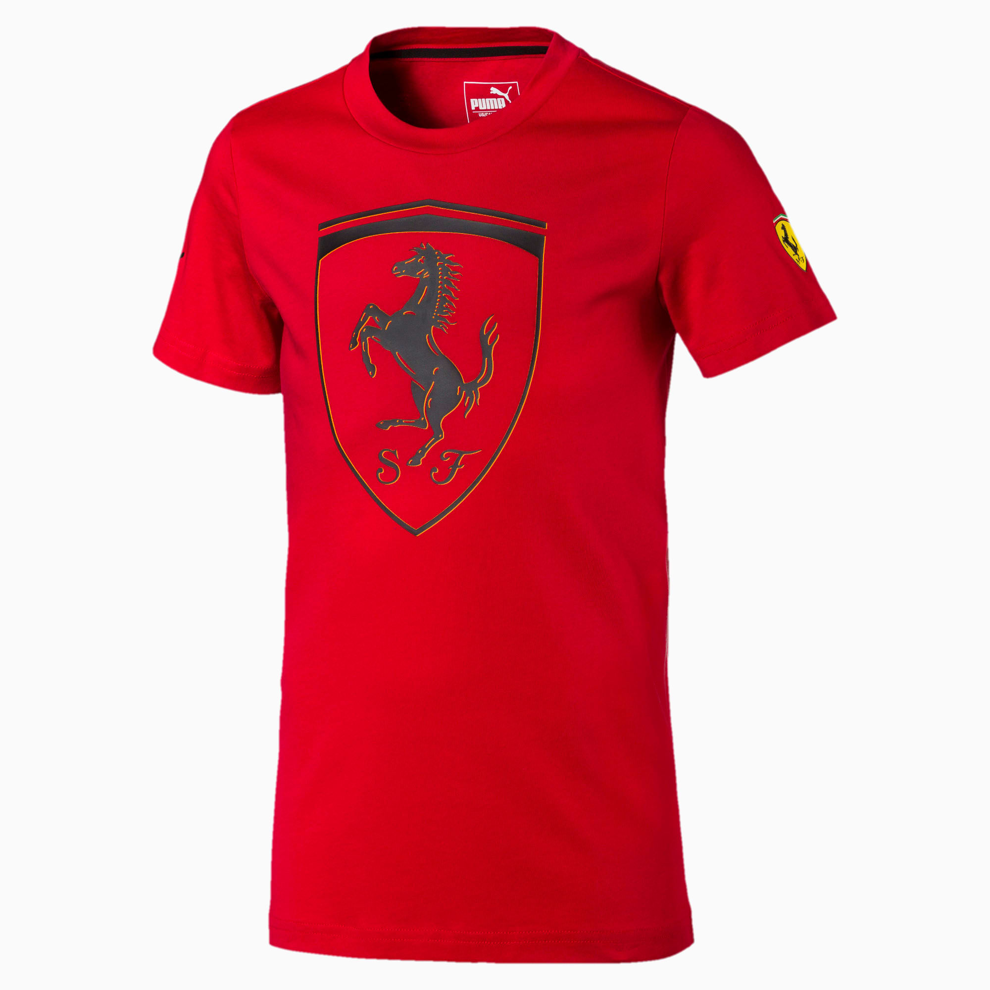 Ferrari Big Shield Kids' Tee, Rosso Corsa, large-SEA