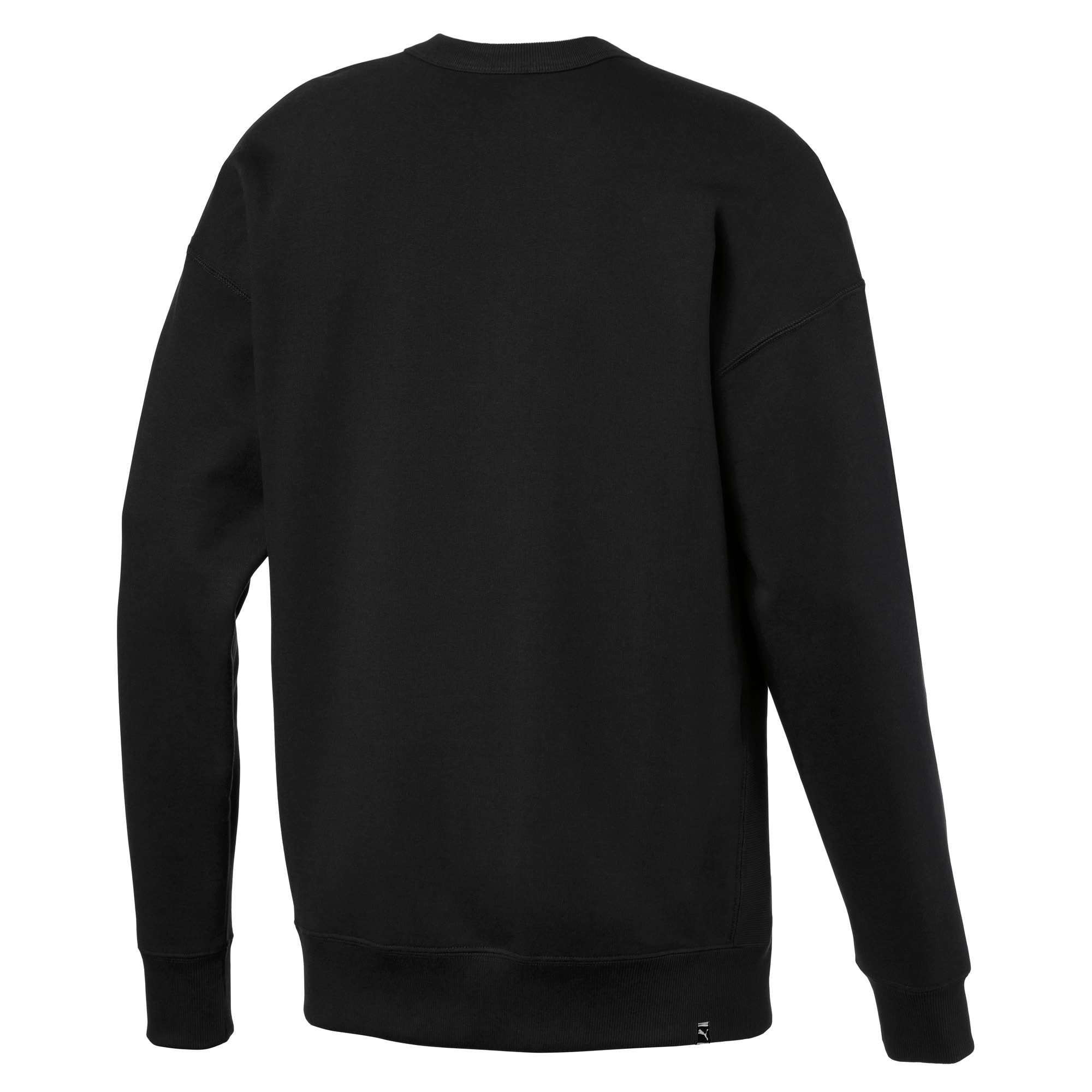 black crew neck hoodie