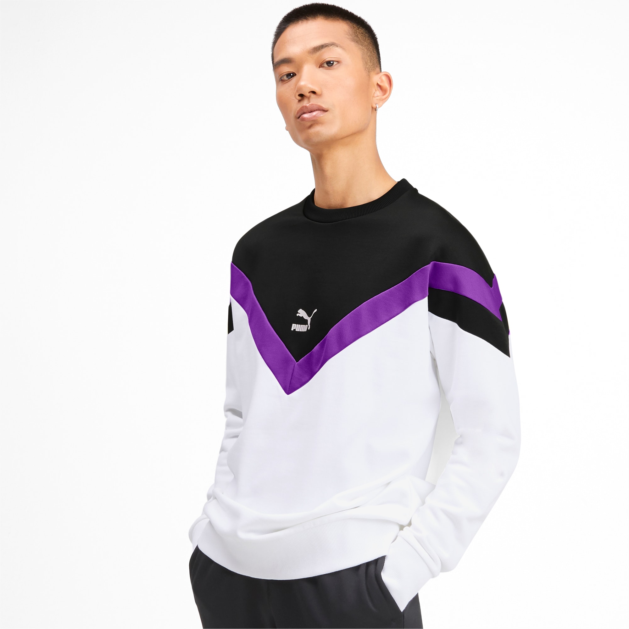 Iconic MCS Crew Men's Sweater | Puma White | PUMA Online Exclusive | PUMA